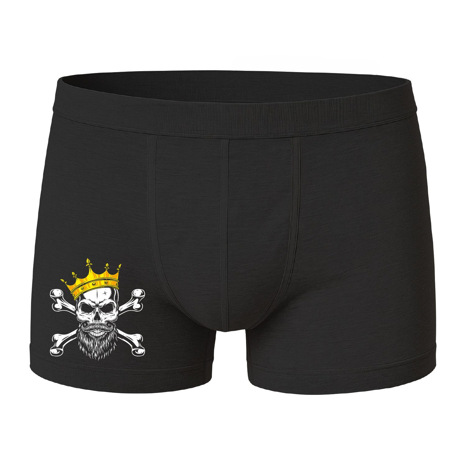 deinshirt Boxershorts Boxershorts King of Skull mit Motiv bedruckt günstig online kaufen