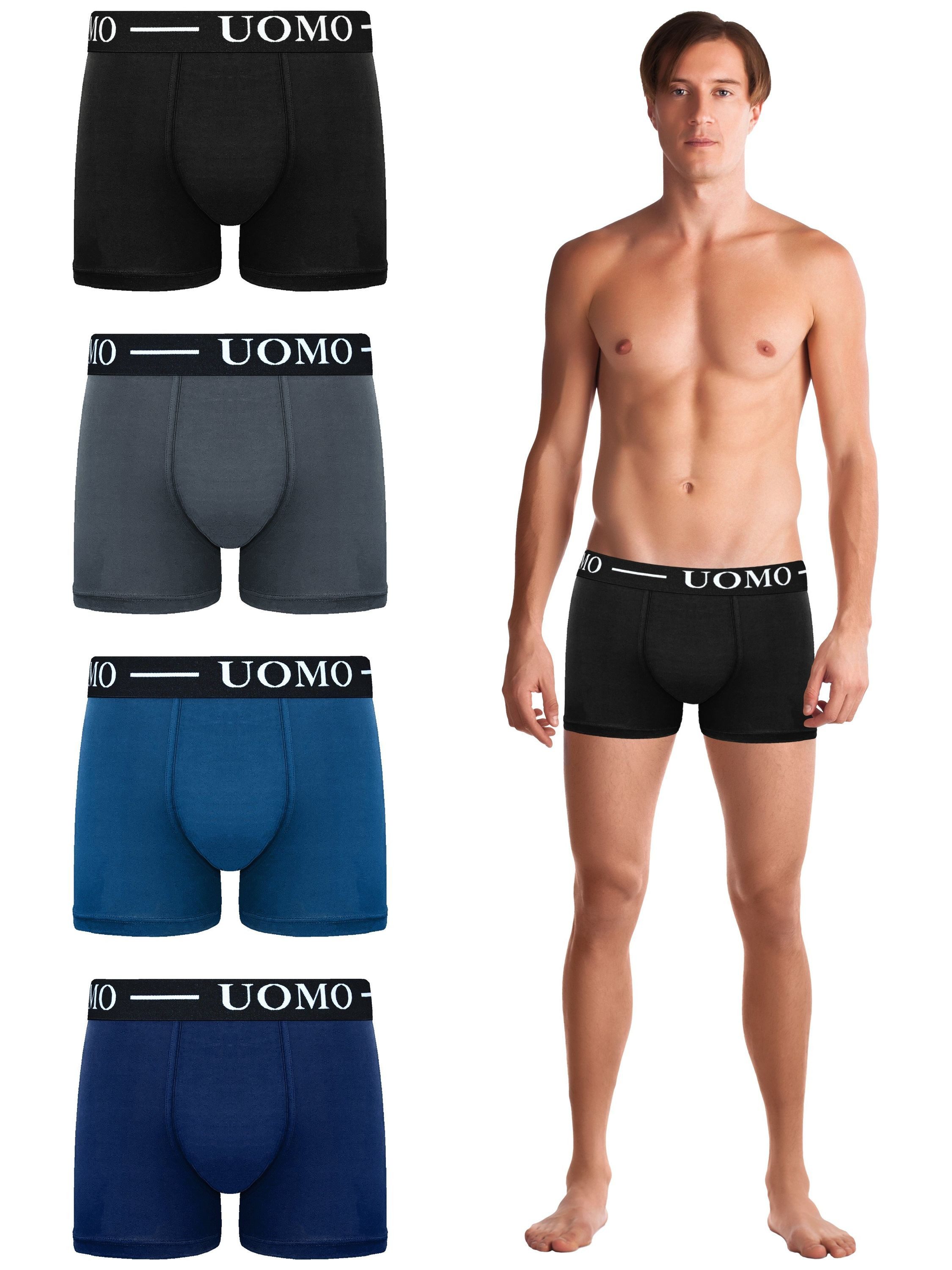 TEXEMP Boxershorts 5er Pack Herren Boxershorts Baumwolle Unterwäsche Unterh günstig online kaufen