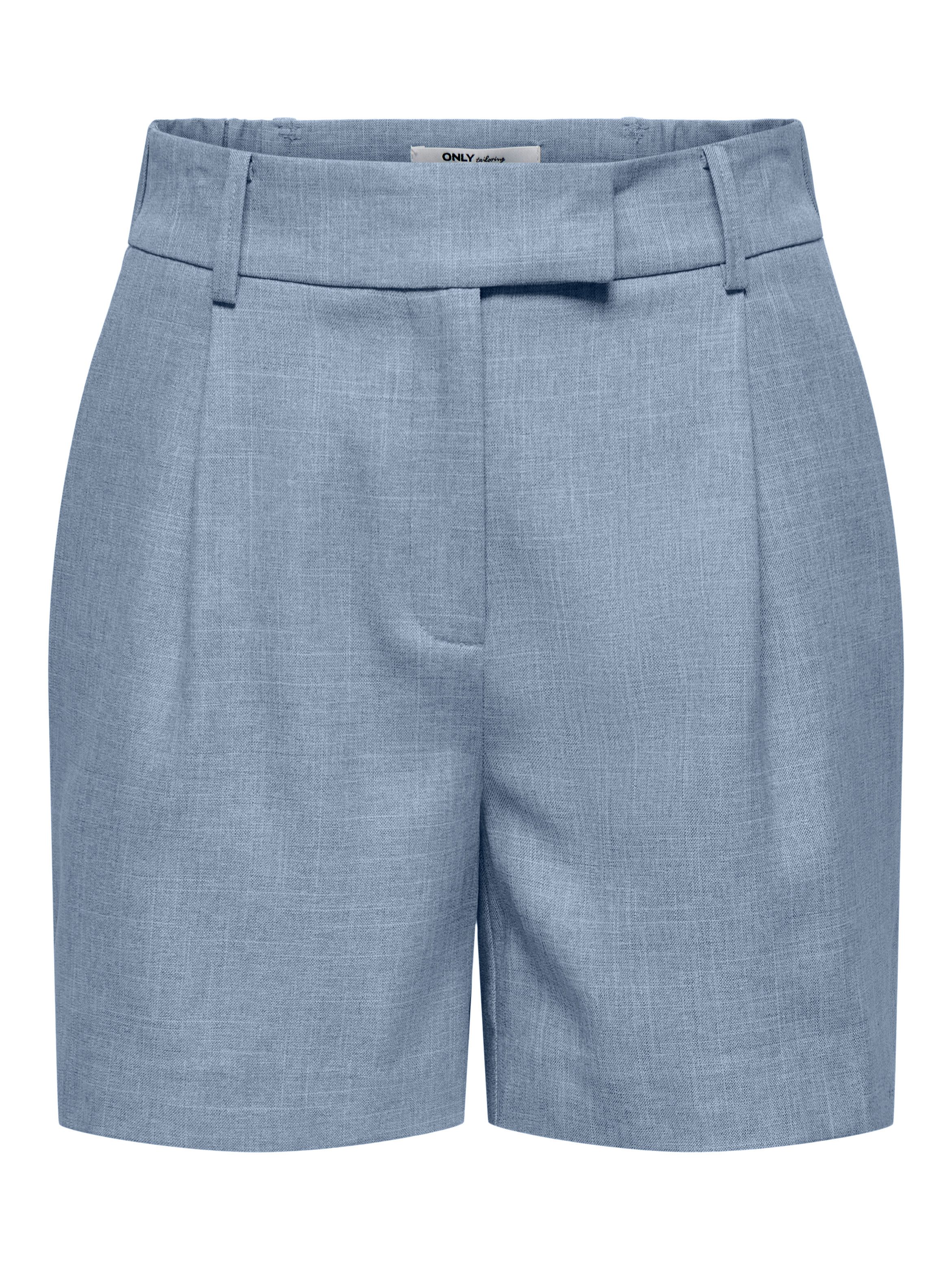 ONLY Shorts ONLLINDA – Shorts mit hoher Taille und weitem Beinschnitt Materialmix, High Waist