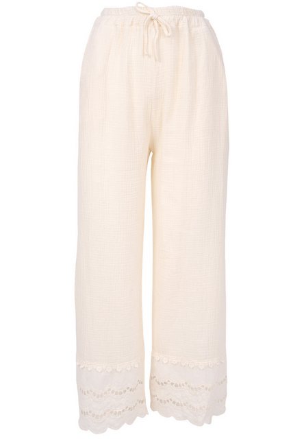 Seasons of April Jerseyhose INES MUSSELIN Musselin Hose mit Lochstickerei u günstig online kaufen