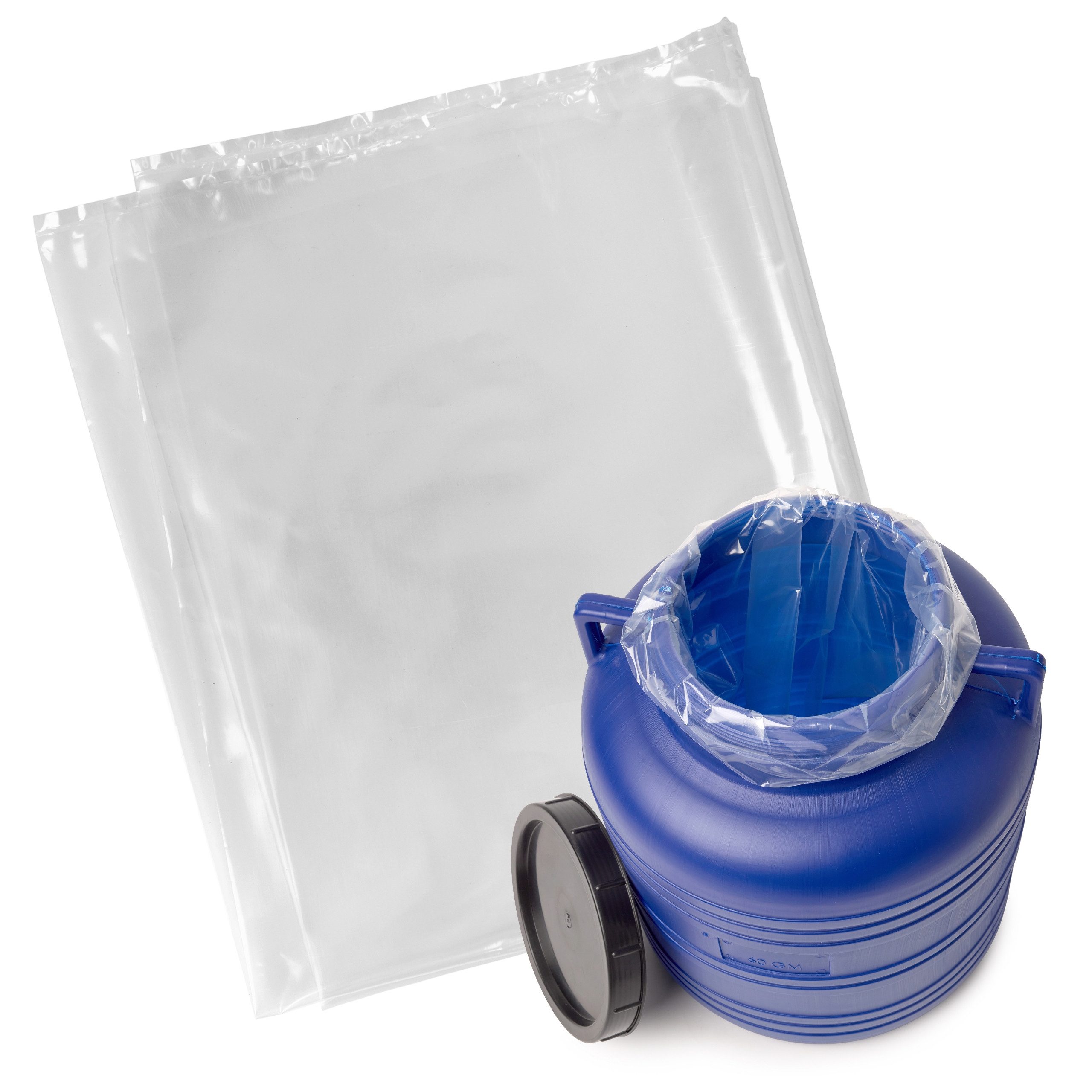 Garronda Wasserreservoir Einlegebeutel Lebensmittelecht PE Beutel für Fass und Eimer GD-0180, 35 l, (10-tlg)