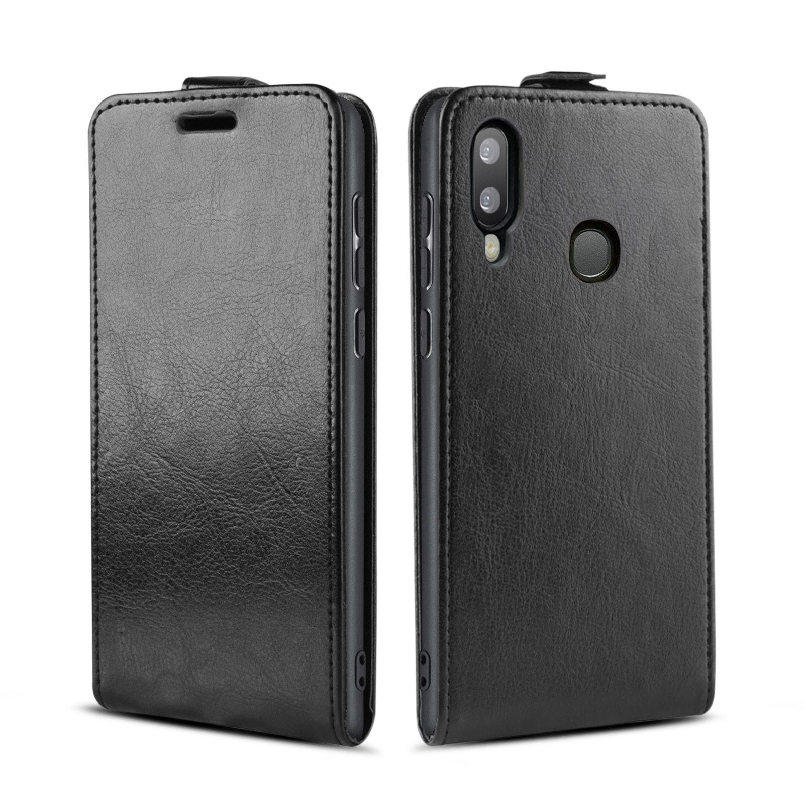 Tec-Expert Handyhülle Klapp Hülle für Samsung Galaxy A40 5.9 Zoll, 5.9", Tasche Klapphülle Case mit Kartenfach Fliphülle vertikal