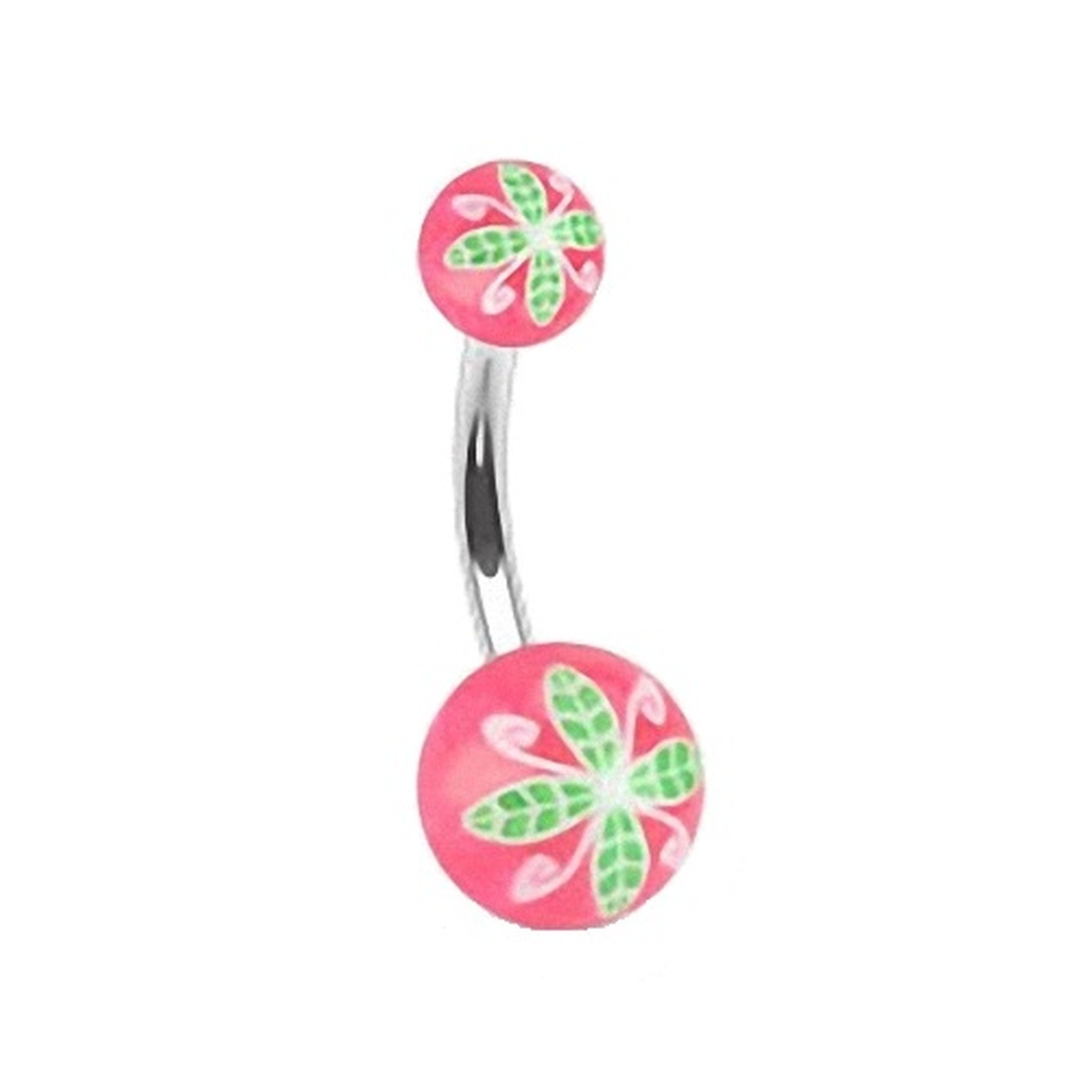 Taffstyle Bauchnabelpiercing Piercing Edelstahl UV Kugel günstig online kaufen