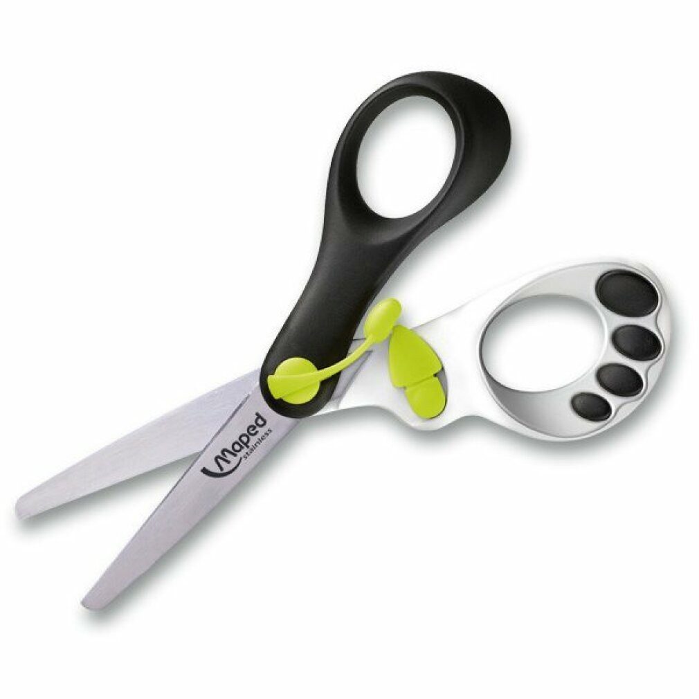 MAPED Papierscheren Kinderschere Koopy schwarz-weiß 13,0 cm