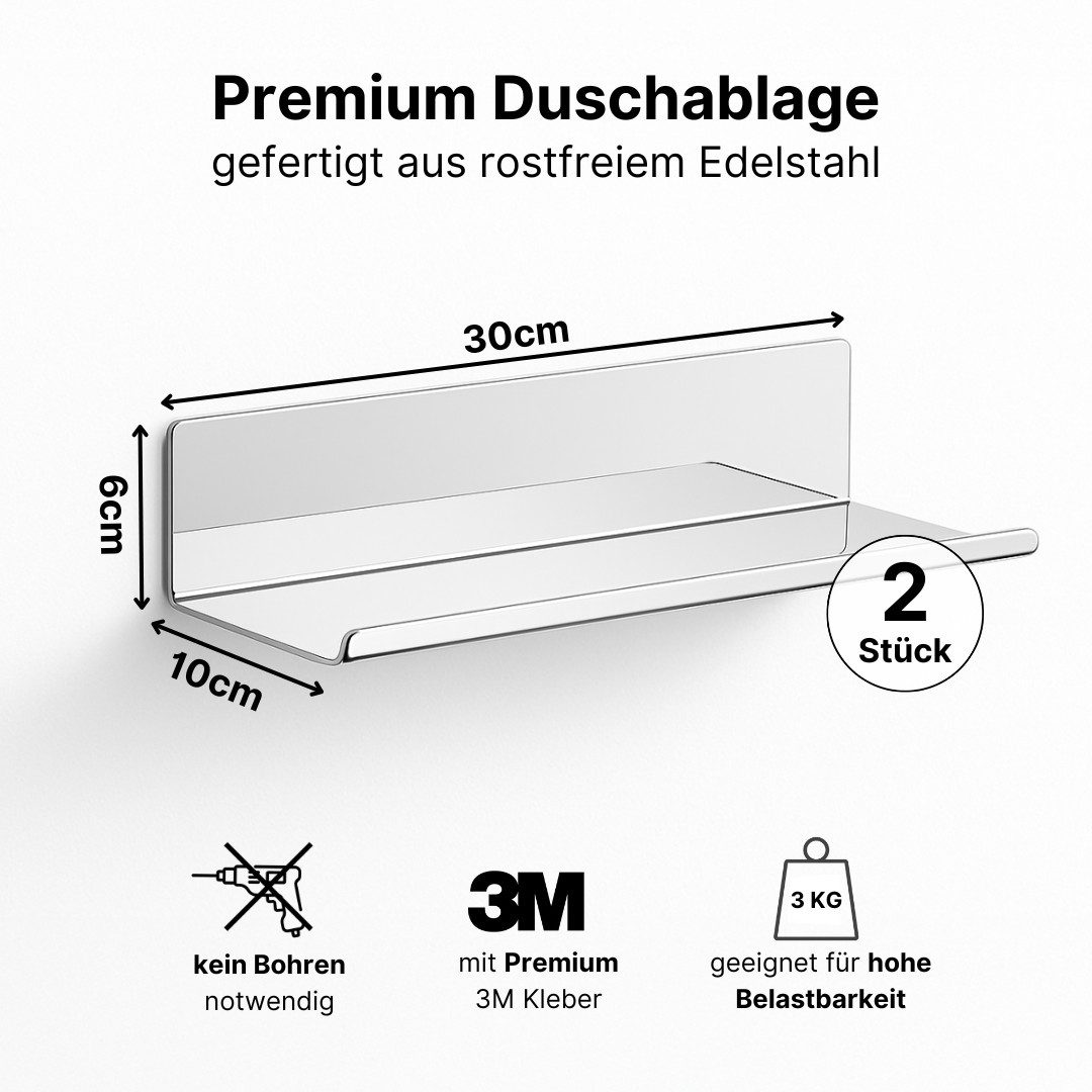 LIVINA HOME Duschablage ohne Bohren, Duschablage zum hängen, Duschkorb in s günstig online kaufen