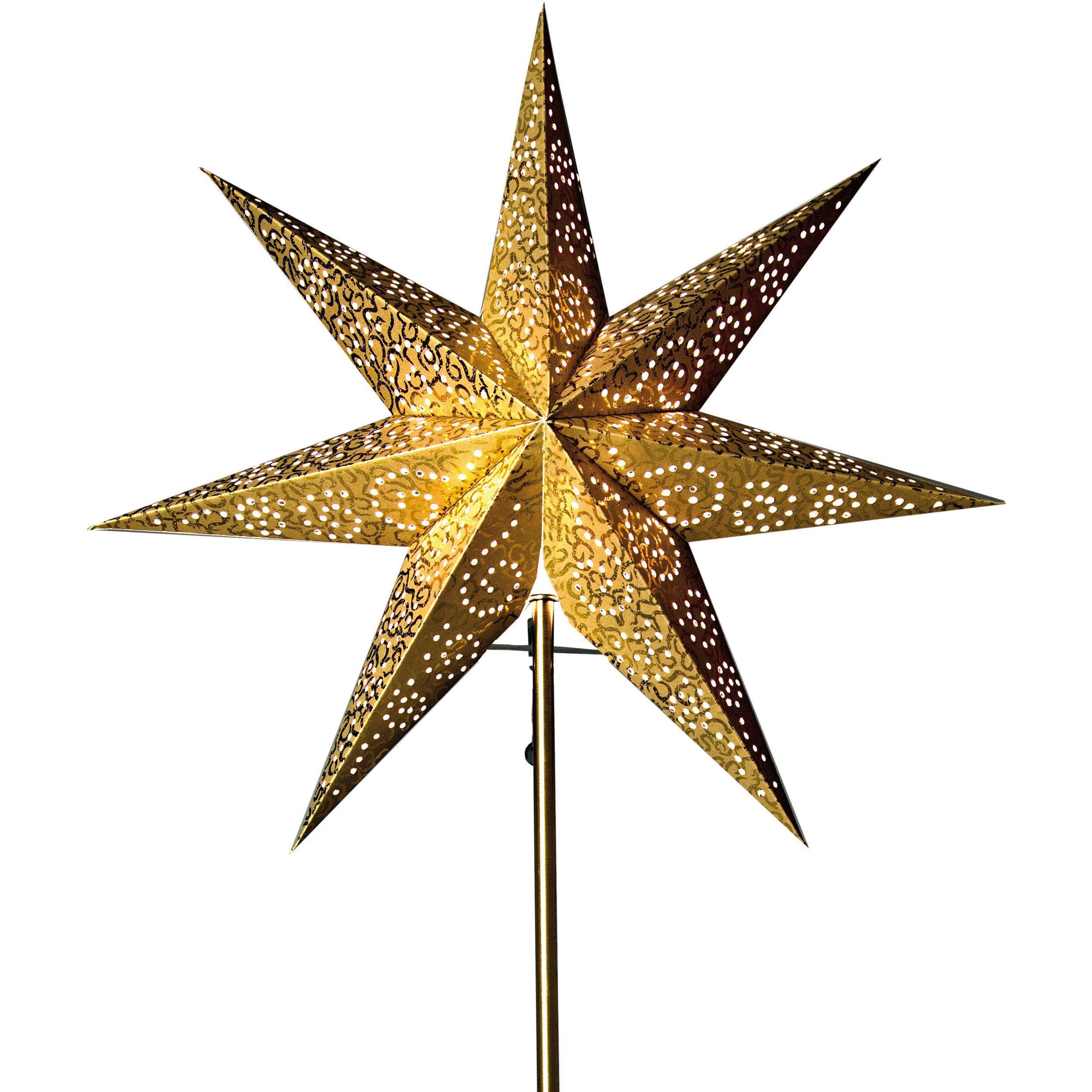 STAR TRADING LED Dekolicht Antique, Star Trading Wechsel-Schirm Weihnachtsstern Antique von Star Trading