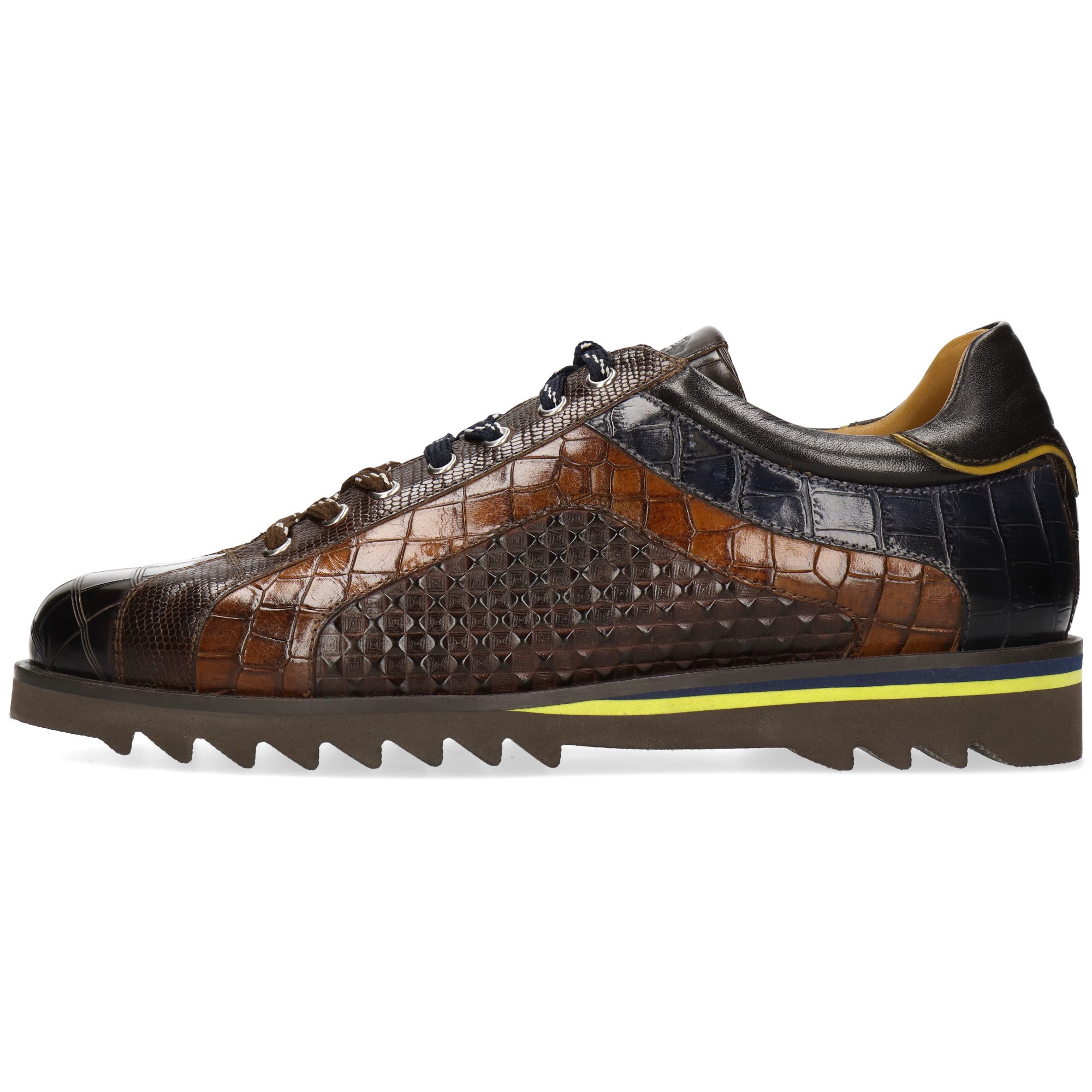 Melvin & Hamilton Hadrian 19 Leder-Sneakers für Herren Sneaker Plateausohlen, Echtes Leder, Vegetabile Gerbung