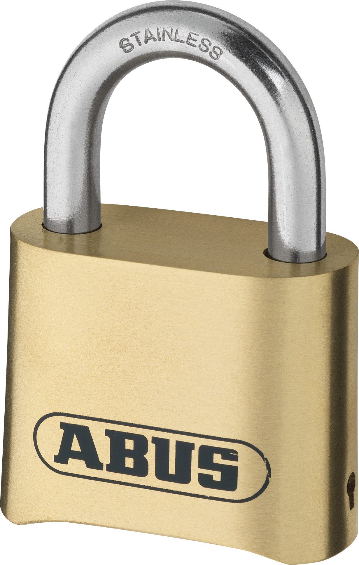 ABUS Vorhängeschloss Zahlenschloss 180IB/50 - Vorhängeschloss aus Messing, wetterfest, 4-stelliger individuell anpassbarer Zahlencode, Sicherung bei Nässe