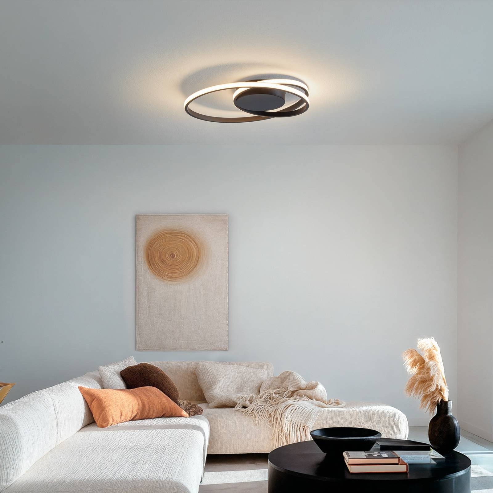 Lindby Deckenleuchten Youna, Enthalten, LED 26 W gesamt, warmweiß