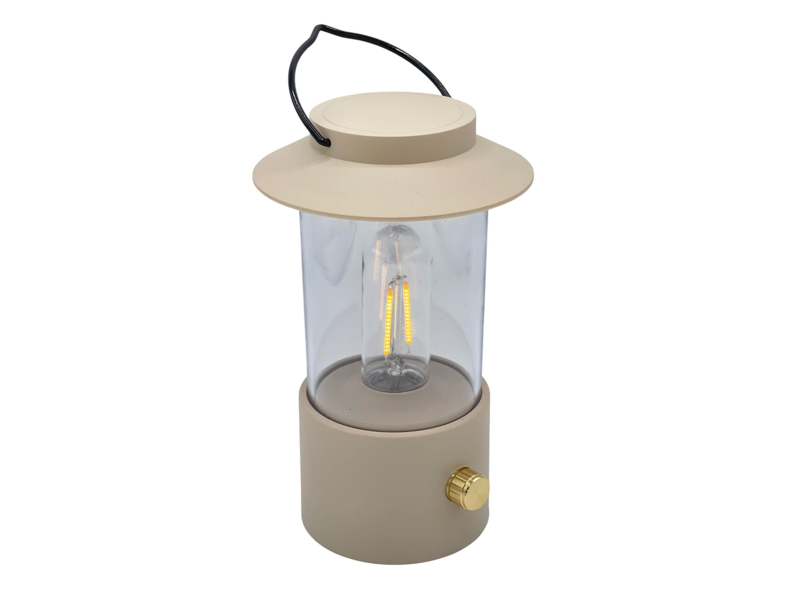Coen Bakker Deco BV LED Tischleuchte Portable Light, Dimmfunktion, LED, warmweiß, außen sand dimmbar retro Filament LED 18,5cm (24cm)