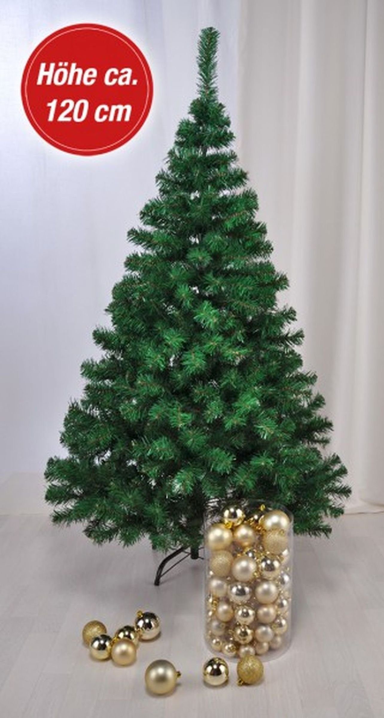 Versandhandel im Ausland Gravidus Künstlicher Weihnachtsbaum Künstlicher Weihnachtsbaum Kunststoff Tannenbaum 1,2m