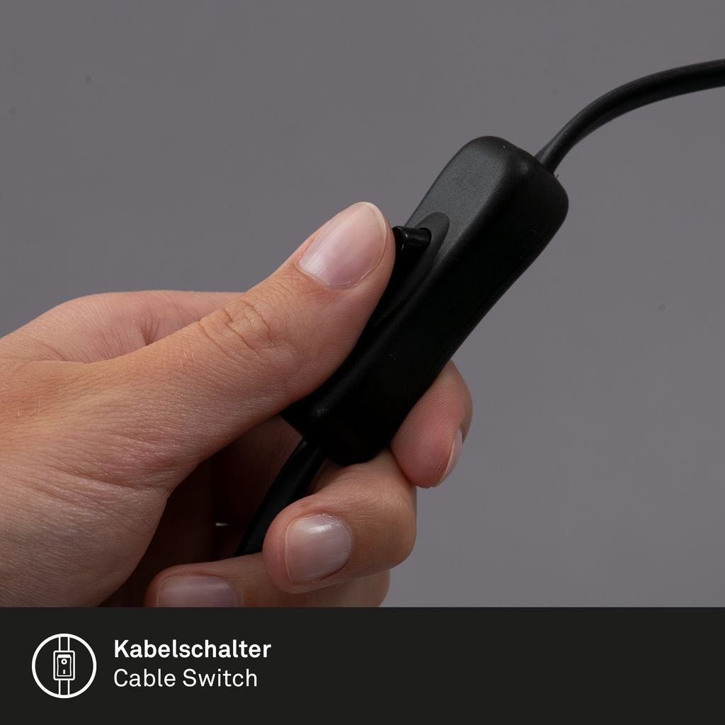 Briloner Leuchten Tischleuchte 2766014, ohne Leuchtmittel, 2700K - Extra-Warmweiß, Leselampe 16,5x6,5x12cm Chrom-Matt GU10 max.9W Bettlampe Schreibtisch