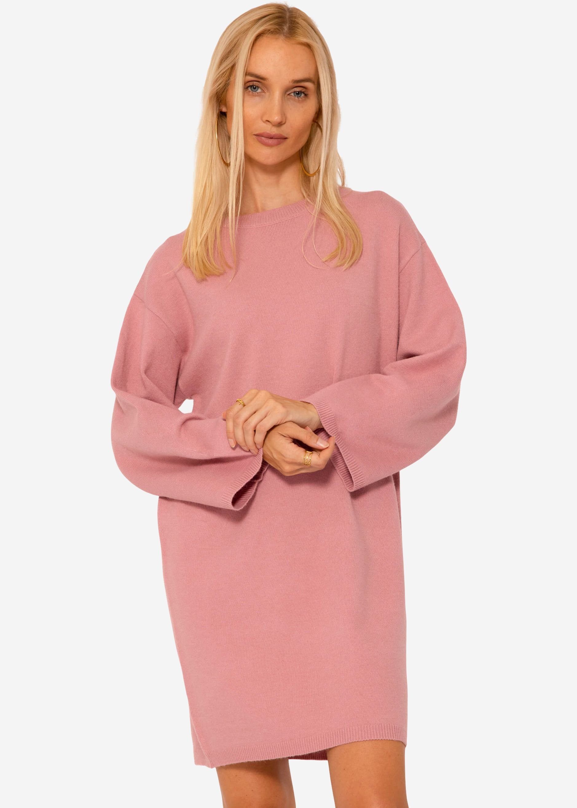 SASSYCLASSY Strickkleid Oversize Strickkleid Rollkragen Damen günstig online kaufen