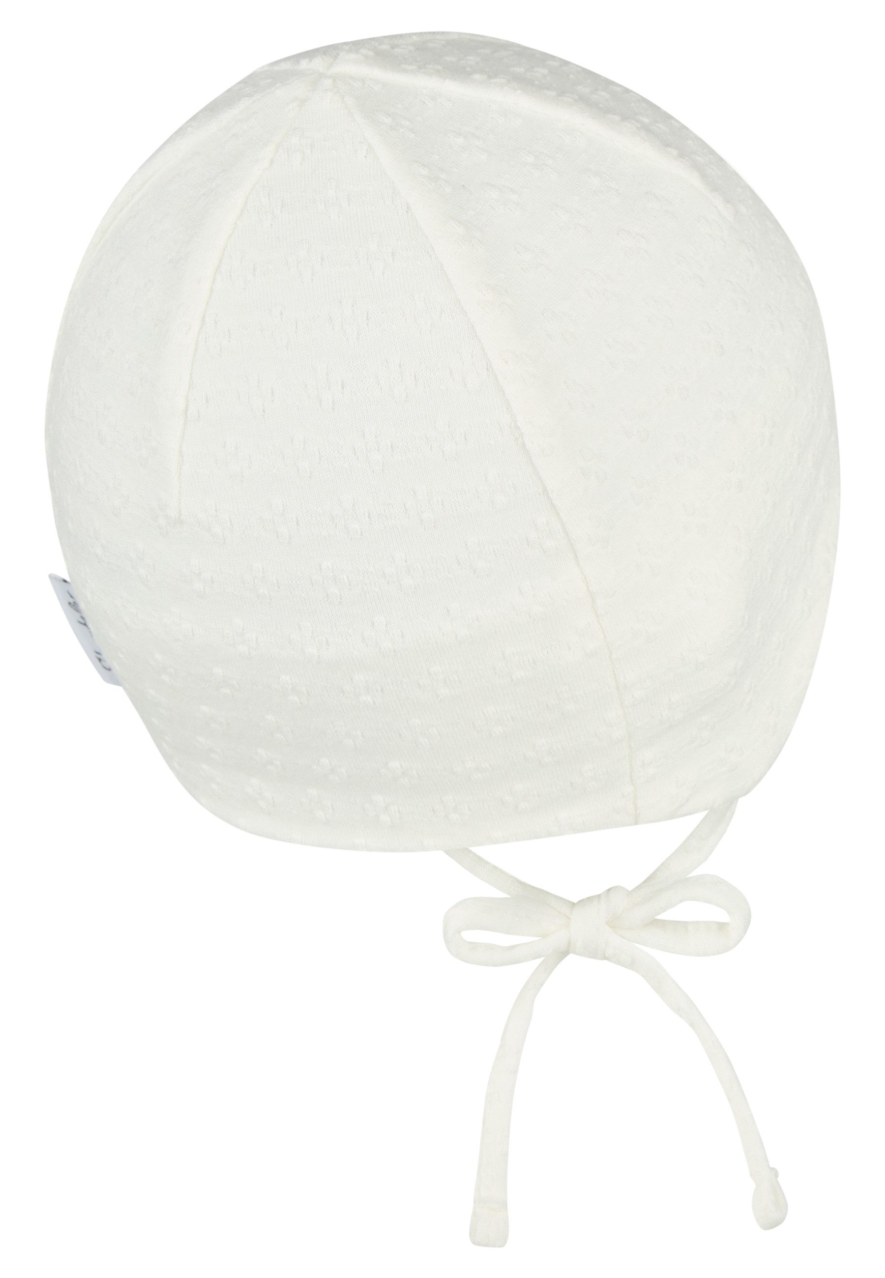 Sterntaler® Beanie UV-Schutz 50+ Beanie Struktur (1-St) Beanie aus Viskosemix mit Struktur, Ohrenklappen & Bindeband