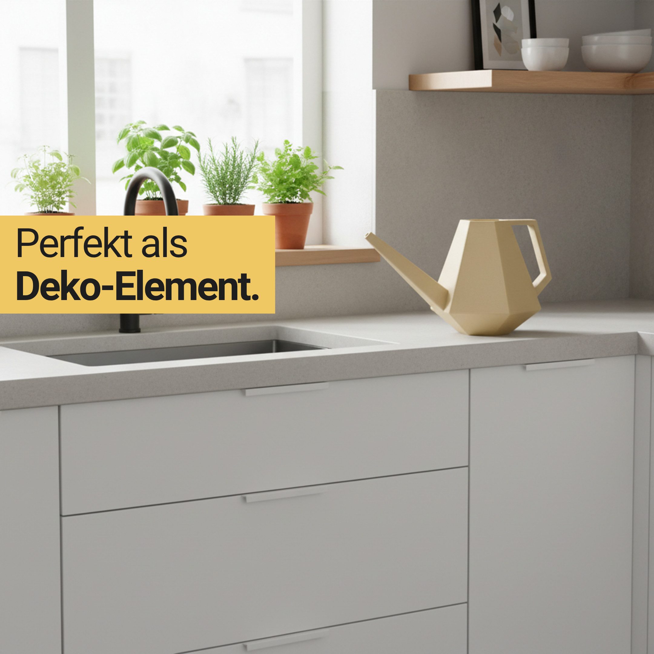 Shapes - Decorations Gießkanne Watering Can Premium Gießkanne, Indoor, Outdoor by Gazzaladra Design (Einzelmodell, 1 Kanne), 1.0: 14.78x14.75x25.70