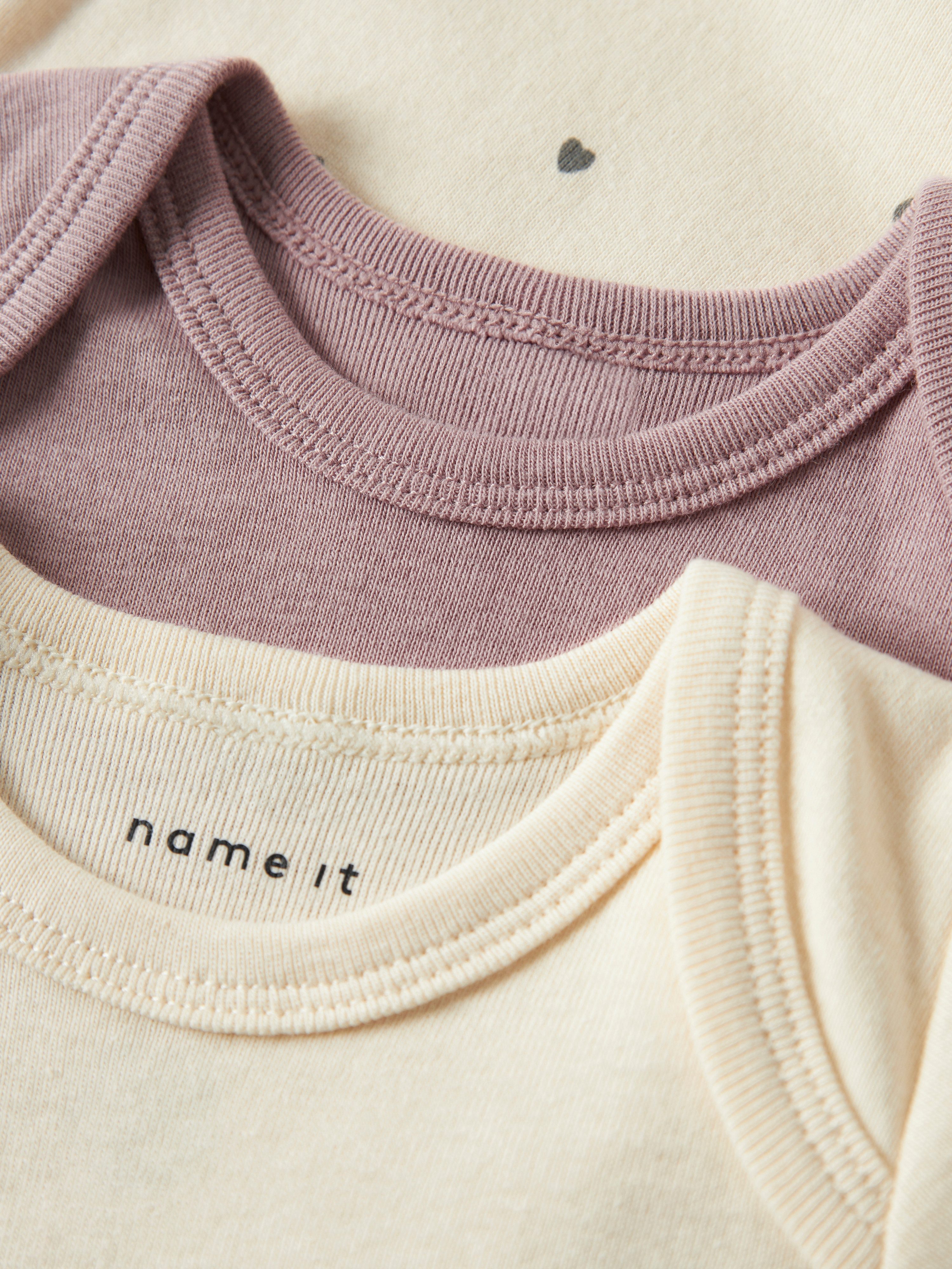 Name It Body NBFBODY 3P LS HEART NOOS (Packung, 3-tlg)