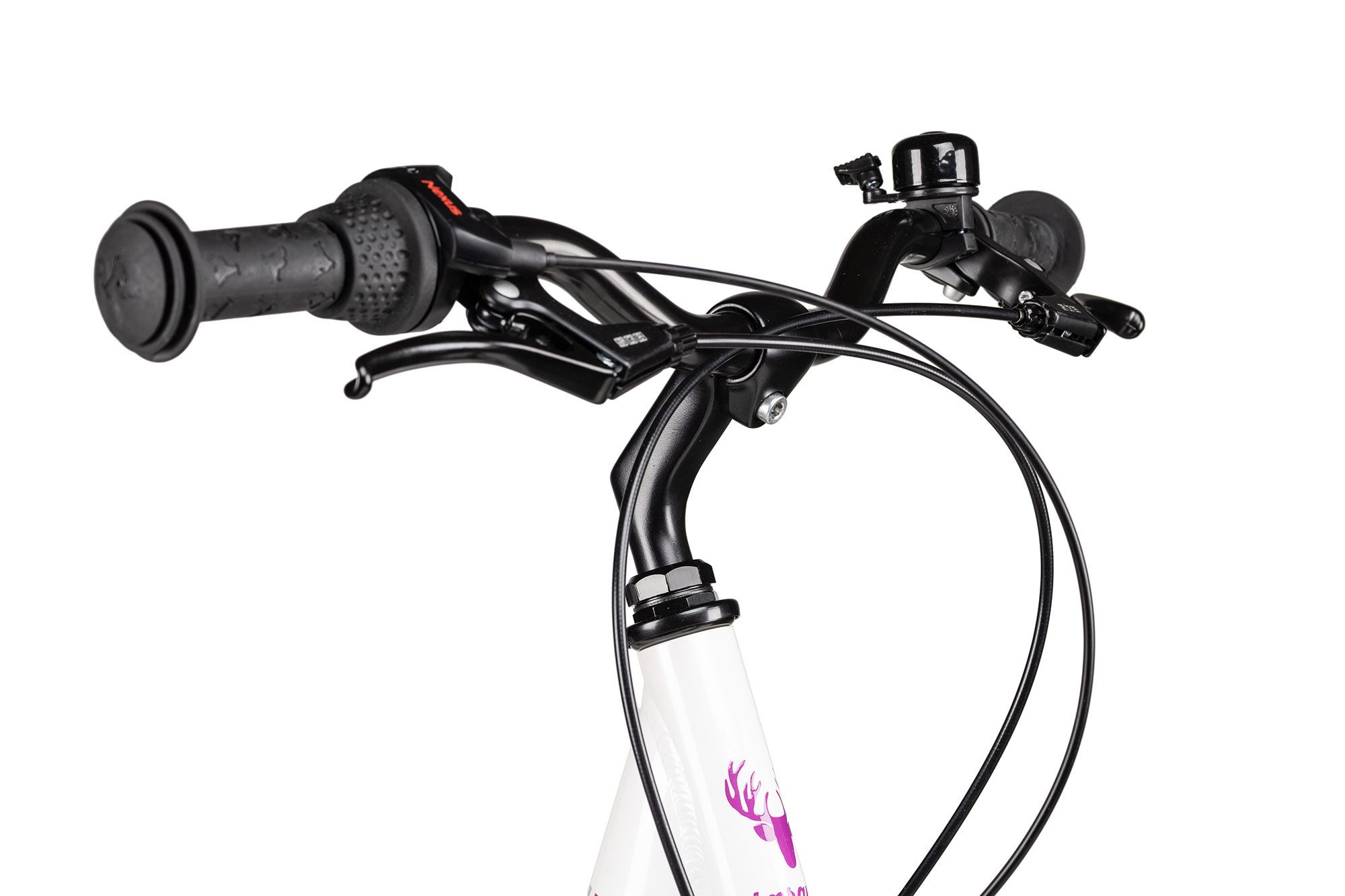 Almrausch Kinderfahrrad GLÜCK 3 20 Nexus, 3 Gang Shimano Nexus 3 Rücktritt Schaltwerk, Nabenschaltung Rücktritt, Nabenschaltung Rücktritt weiß
