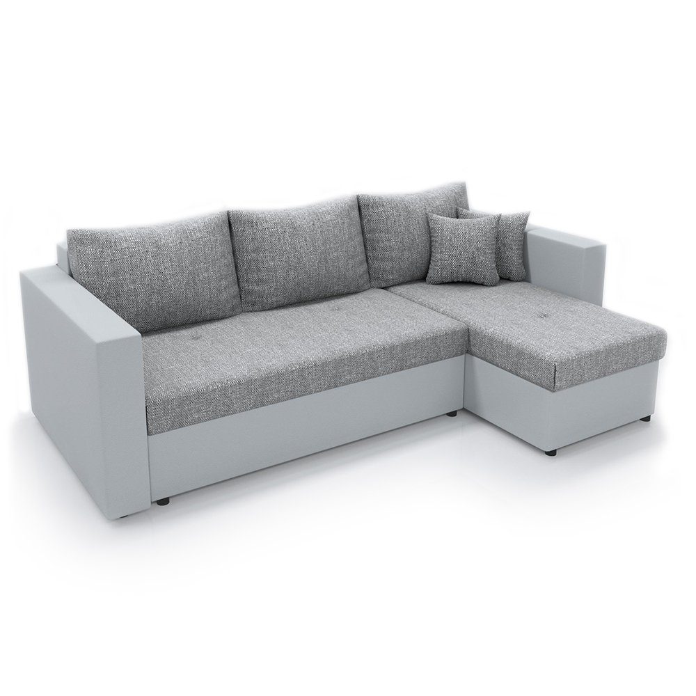 Vicco Ecksofa »mit Schlaffunktion Sofa Couch Schlafsofa Bettfunktion  Grau/Grau« online kaufen | OTTO