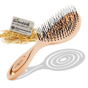 CHIARA AMBRA Haarbürste Chiara Ambra Bio Haarbürste ohne Ziepen, Entwirrbürste geeignet für, 1-tlg.
