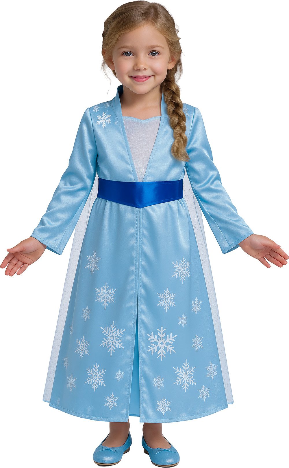 Fiestas Guirca Prinzessin-Kostüm Kostüm 'Eis Prinzessin' für Kinder, Hellblau