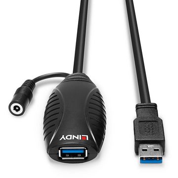 Lindy USB 3.2 Gen 1 Aktivverlängerungskabel, USB-A Stecker > USB-A Buchse Computer-Kabel