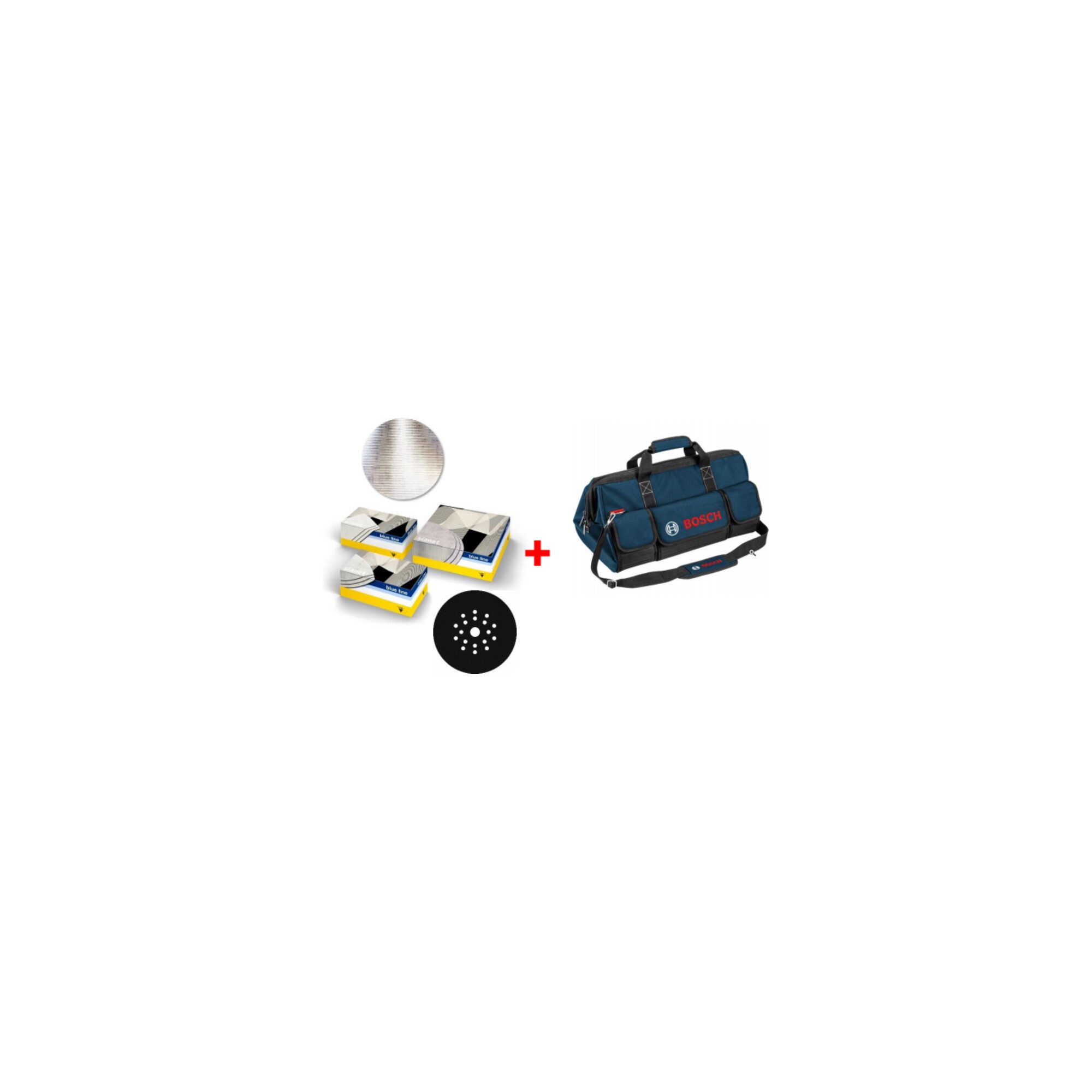 Bosch Professional Werkzeugtasche Bosch Trockenbau-Set, sia Schleifscheibe 7500 + Zwischenscheibe +