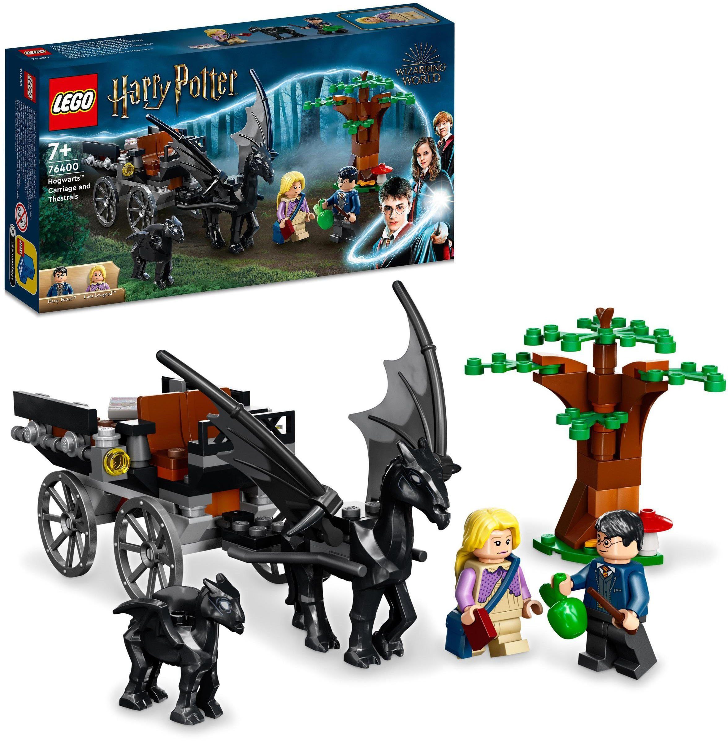 LEGO® Konstruktionsspielsteine Hogwarts™ Kutsche mit Thestralen (76400), LEGO® Harry Potter, (121 St), Made in Europe