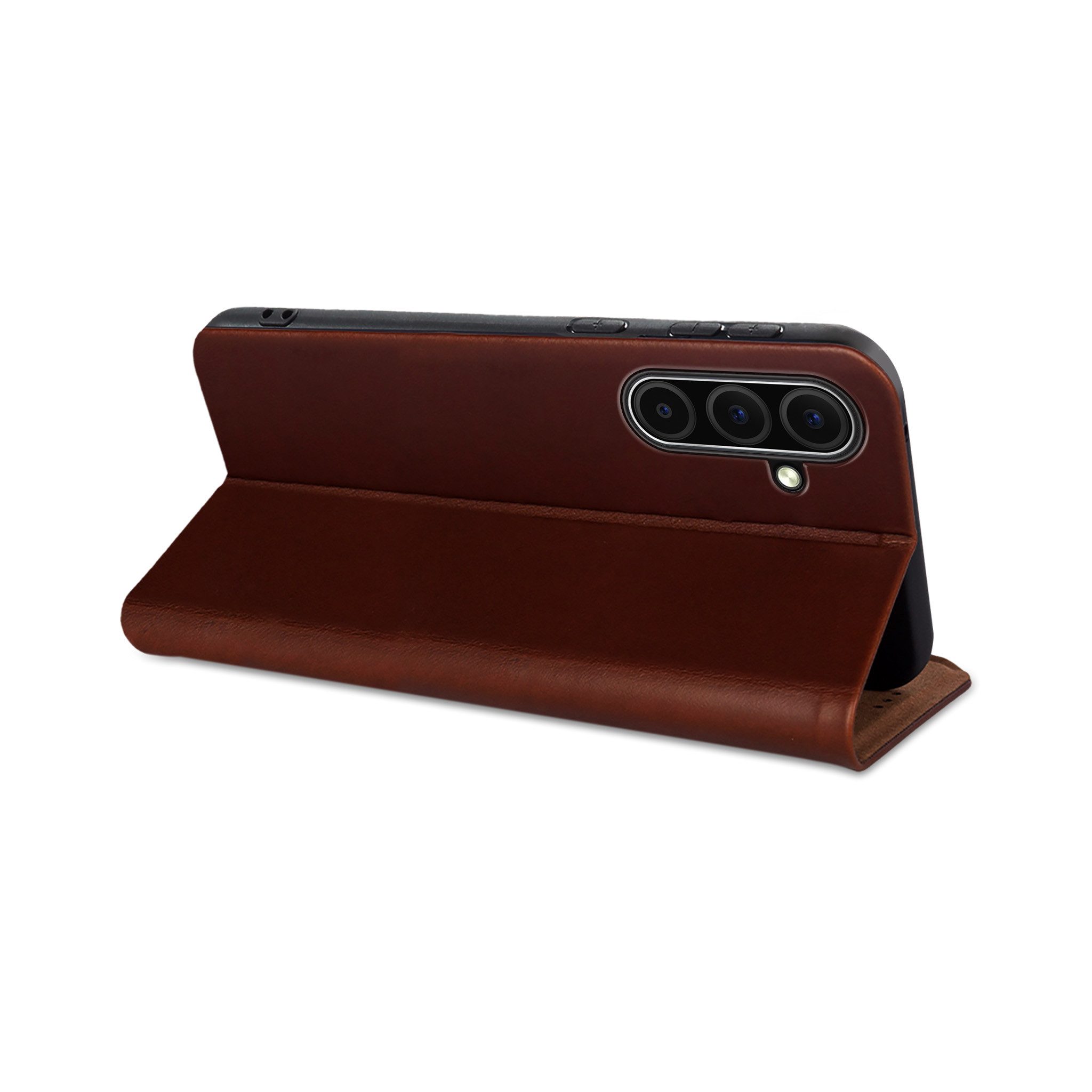 Tec-Expert Handyhülle Echtleder Hülle für Samsung Galaxy A56 5G 6.7 Zoll, 6.7, Cover Klapphülle Case mit Kartenfach RFID Schutz aufstellbar – Bild 3 von 5