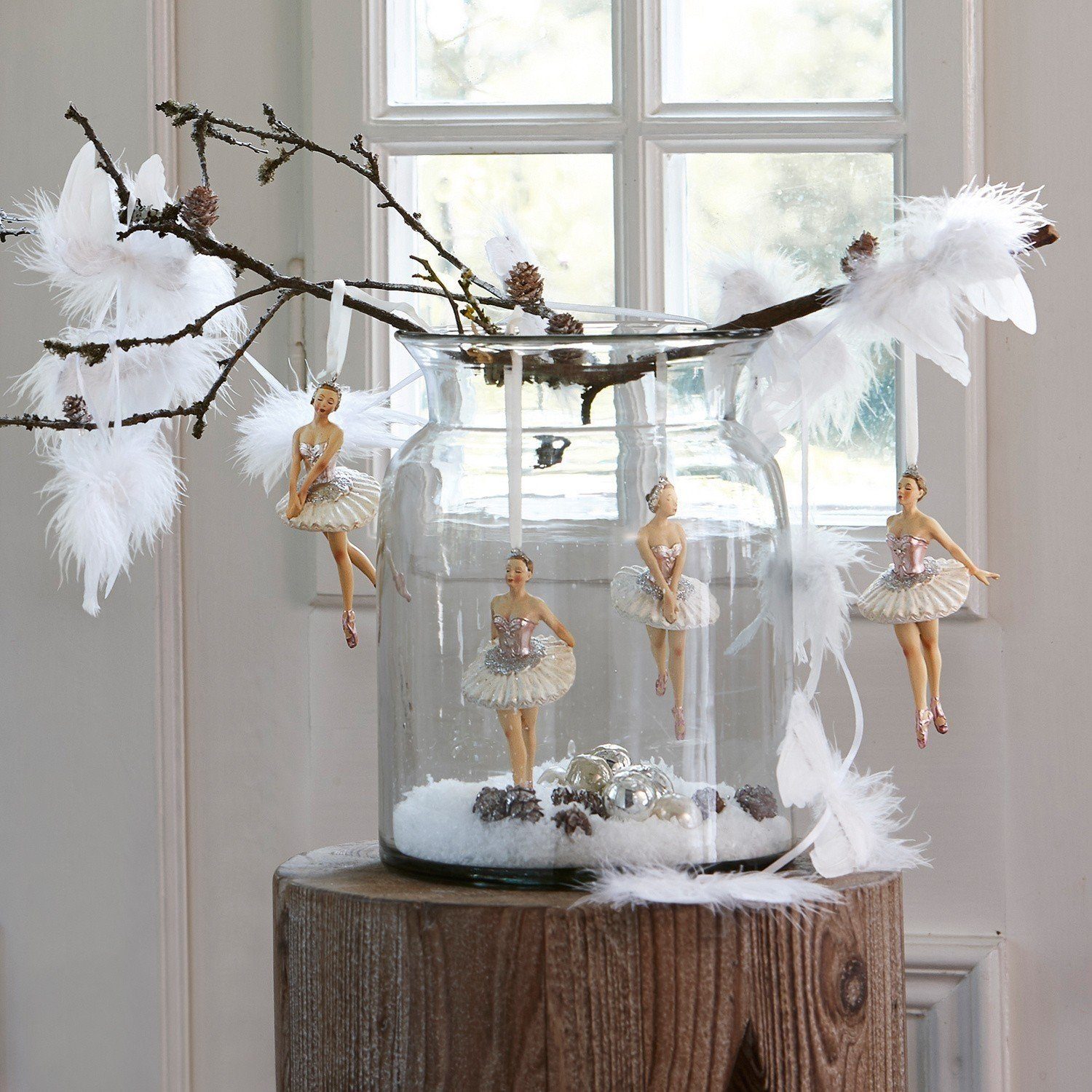 Mirabeau Kunstgirlande »Ailette«, Deko-Girlande aus zarten Gänsefedern