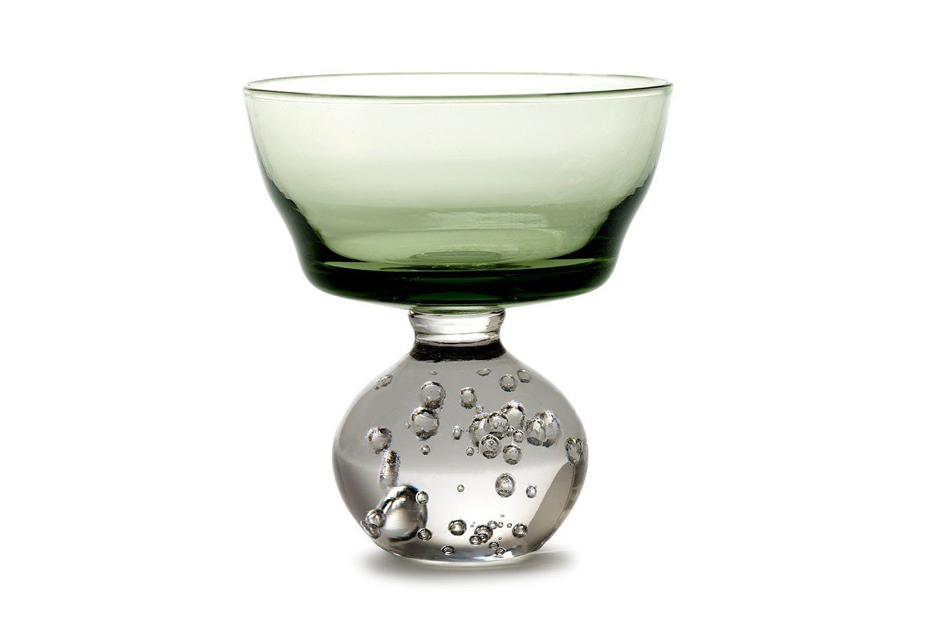 daslagerhaus living Wasserkrug Trinkglas Eternal Snow grün-klar H 10 cm
