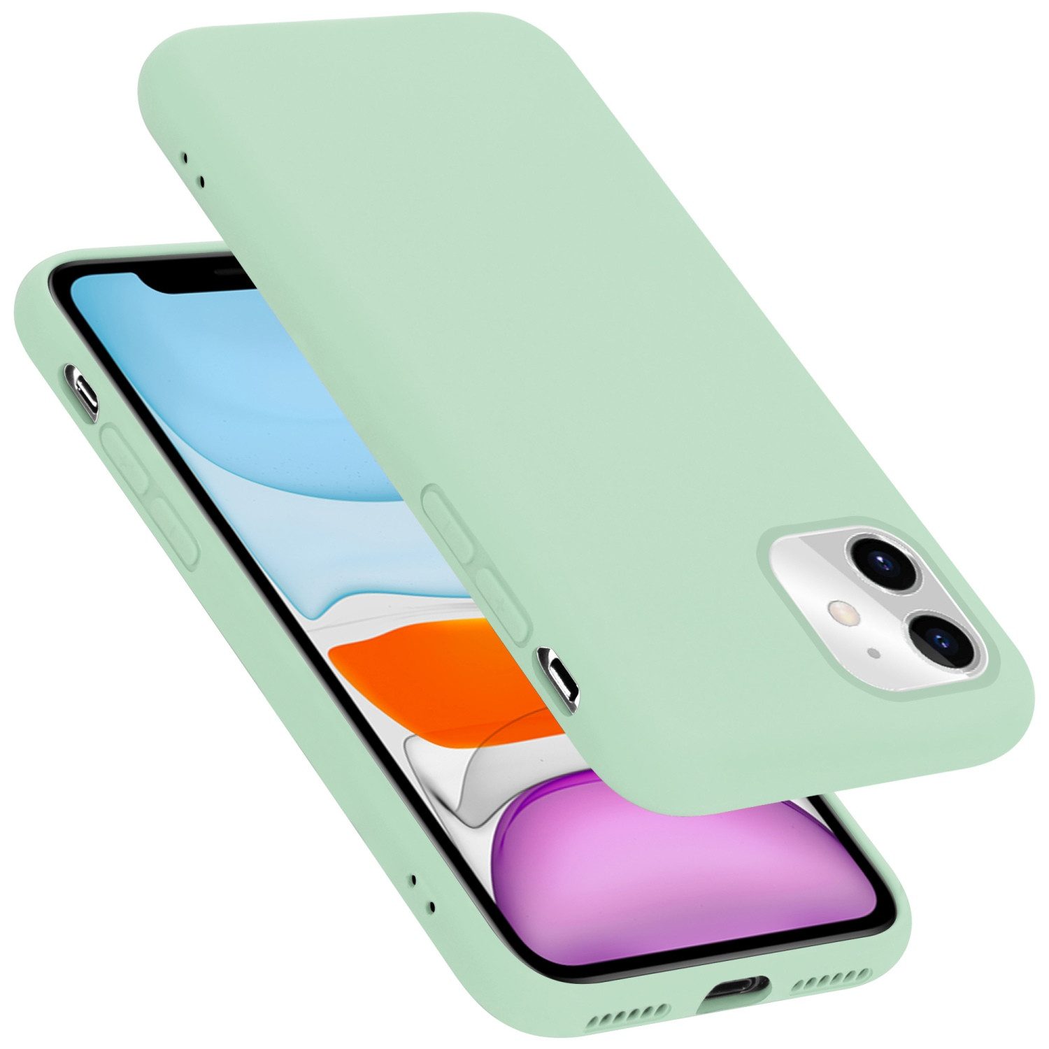 Cadorabo Handyhülle für iPhone 11 Hülle Apple iPhone 11, Flexible Hülle TPU Silikon Schutzhülle Back Cover Case