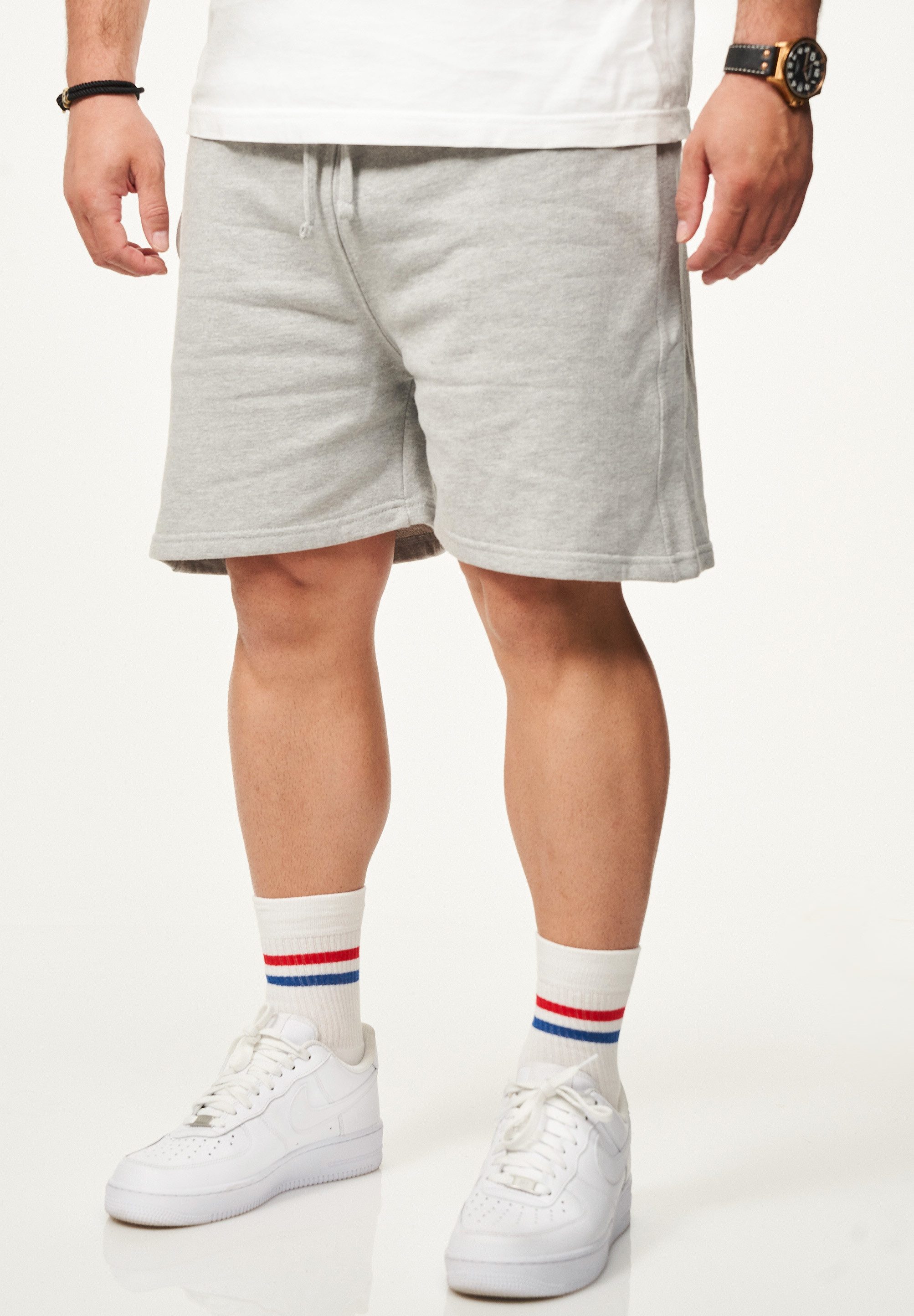 BEHYPE STUDIOS Sweatshorts im lockeren Relaxed-Fit aus 100% Baumwolle für H günstig online kaufen