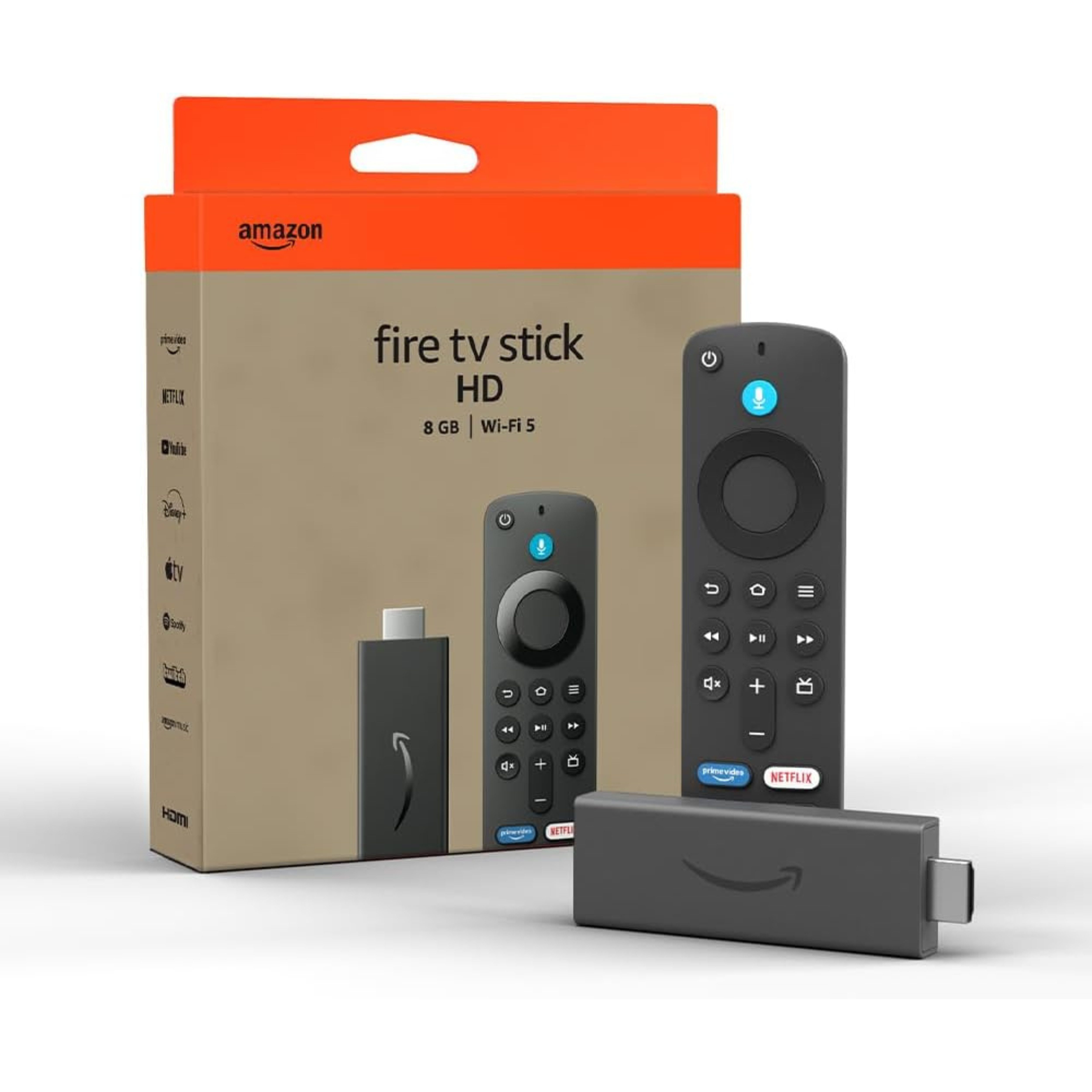 Amazon Streaming-Stick Amazon Fire TV Stick HD (Neueste Generation) Free- und Live-TV, Smart-Home-Steuerung, HD-Streaming