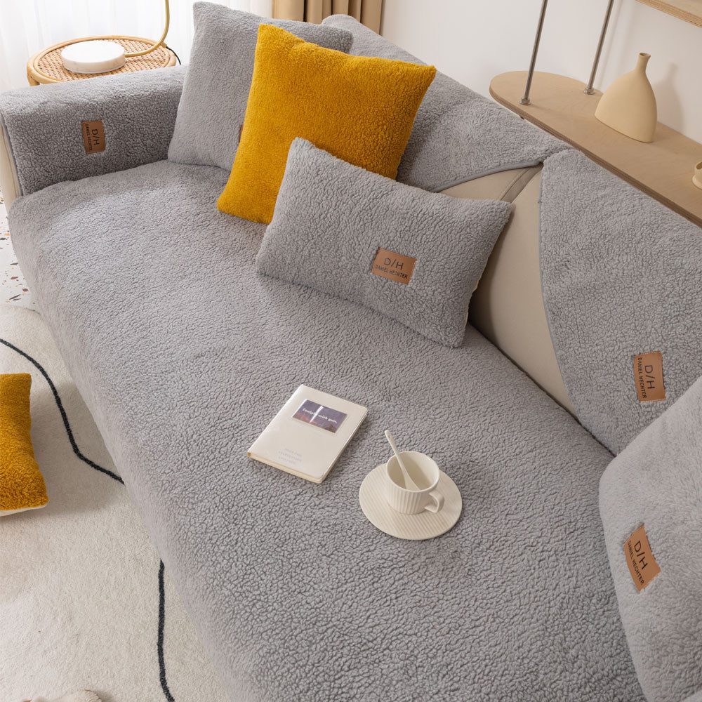 TUWENA Sofabezug Sofa Überzug 1/2/3/4 Sitzer, L Form Sofaüberwurfe,Ecksofa Sofa überzug