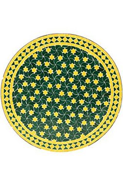 Marrakesch Orient & Mediterran Interior Gartentisch Mosaiktisch Estrella 80cm, Beistelltisch, Gartentisch, Esstisch, Handarbeit