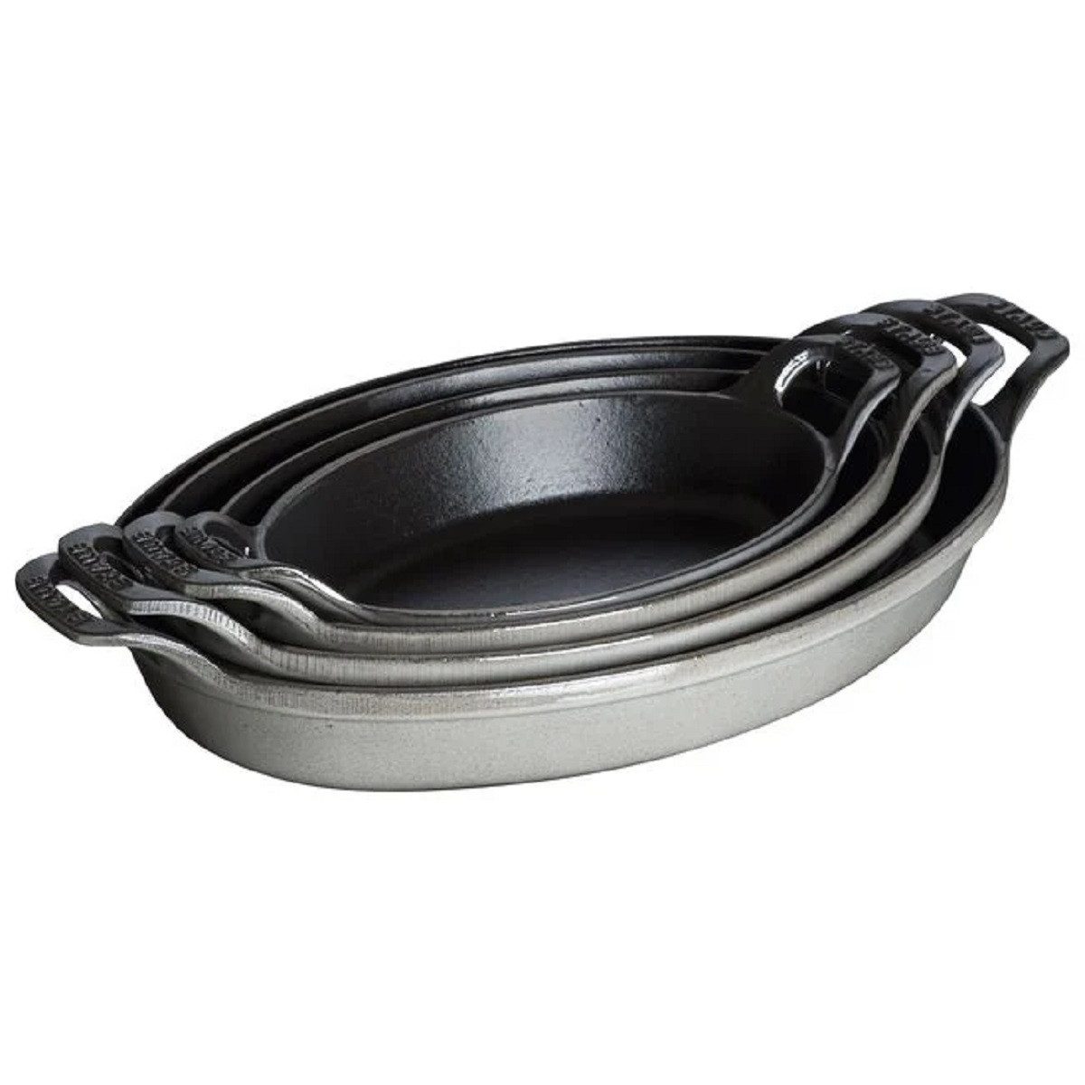 Staub Auflaufform Staub Auflaufform Ofenform, 24 x 17.145 cm Gusseisen Graphit-Grau, Gusseisen, (1-St)