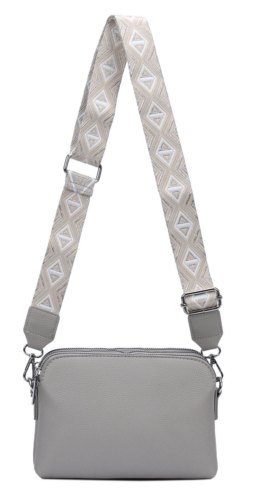 Schultertasche Damen Tasche Bodybag Umhängetasche Crossbody Brusttasche Handtasche