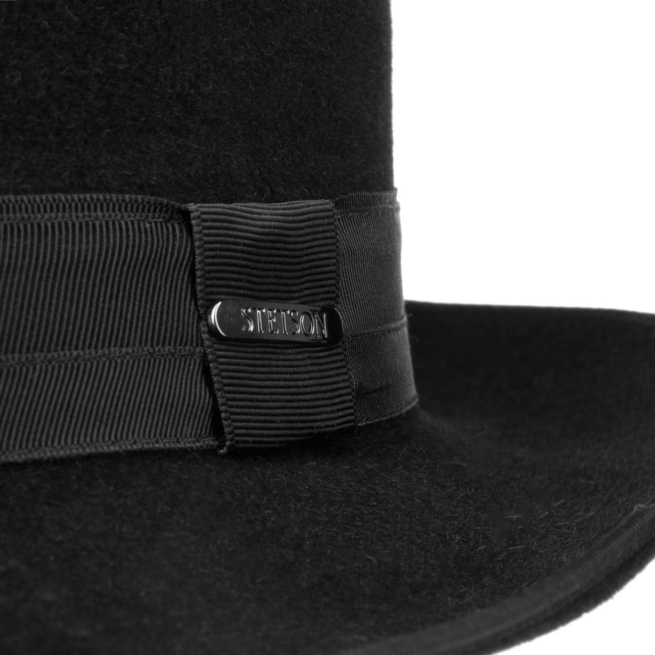 schwarz Filzhut Filzhut Made Stetson mit (1-St) EU the in Futter,