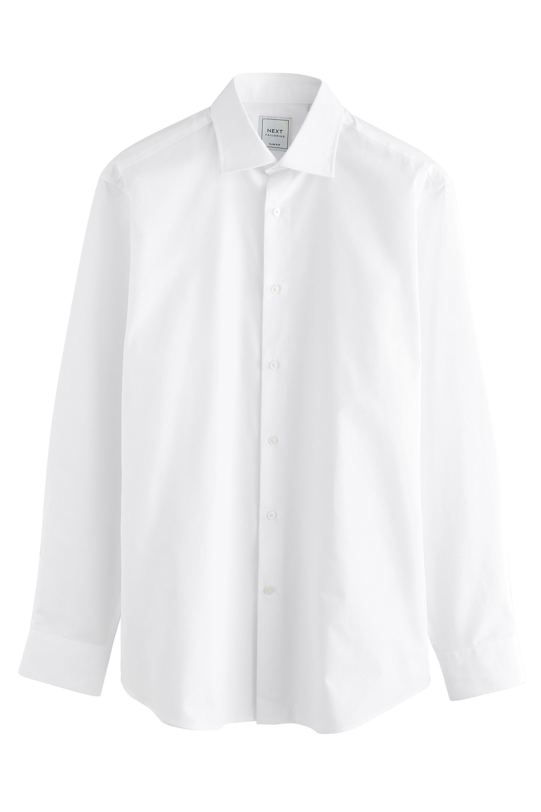 Langarmhemd Pflegeleichtes Slim Fit Hemd mit Haifischkragen