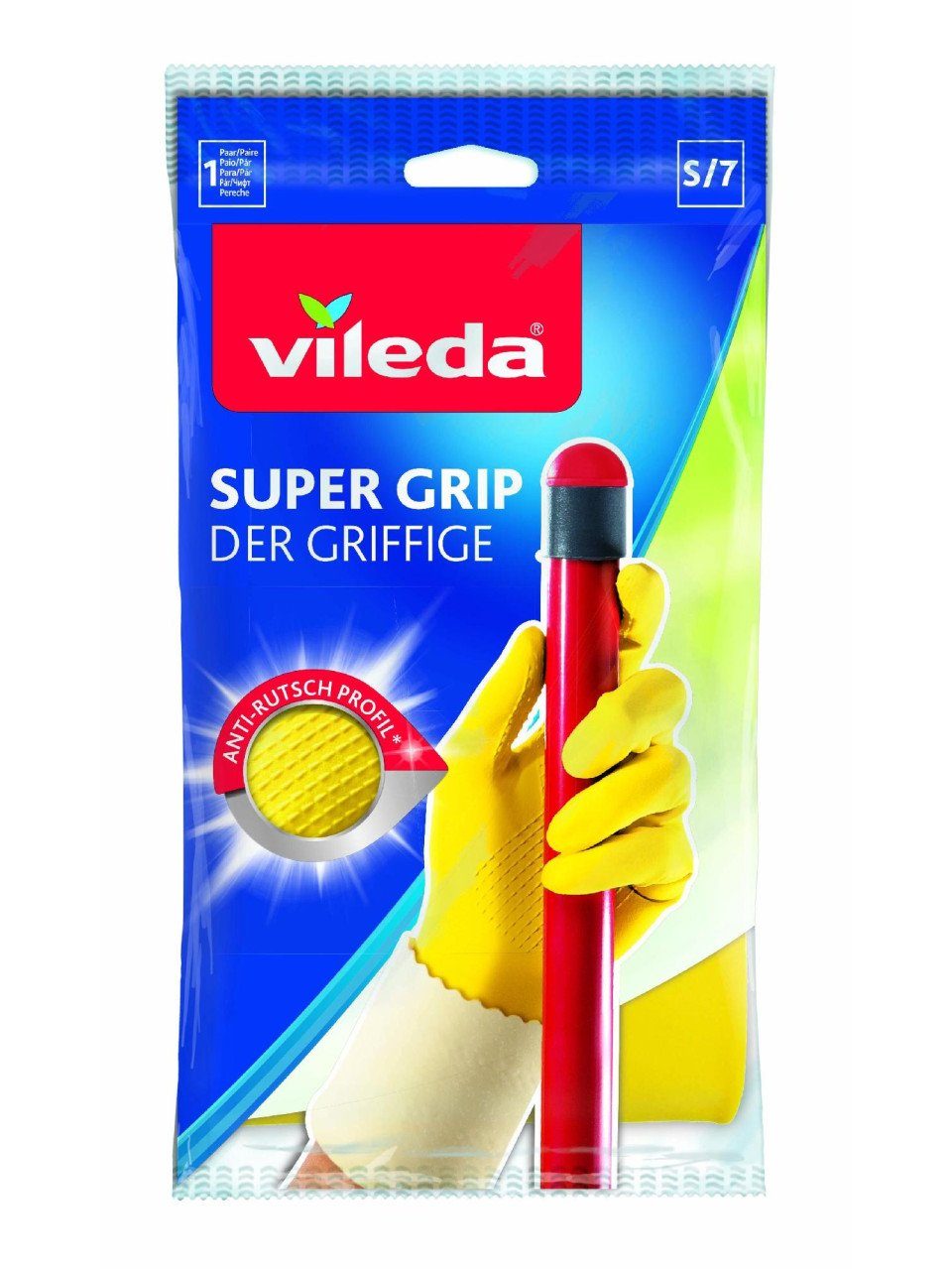 Vileda Latexhandschuhe Vileda Haushaltshandschuhe Der Griffige günstig online kaufen