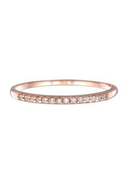 Elli DIAMONDS Verlobungsring Verlobung Diamanten (0.07 ct) Edel 750 Roségold