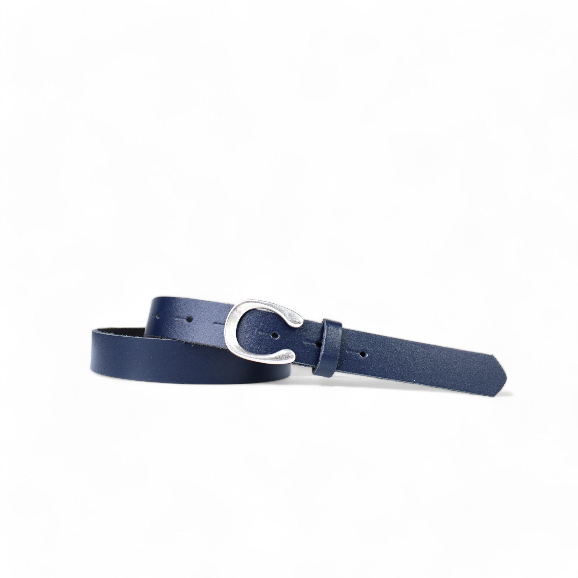 FRONHOFER Taillengürtel 19182 (1-St) 2,2 cm Rindleder, zeitloser Jeansgürtel, Hufeisen-Schnalle