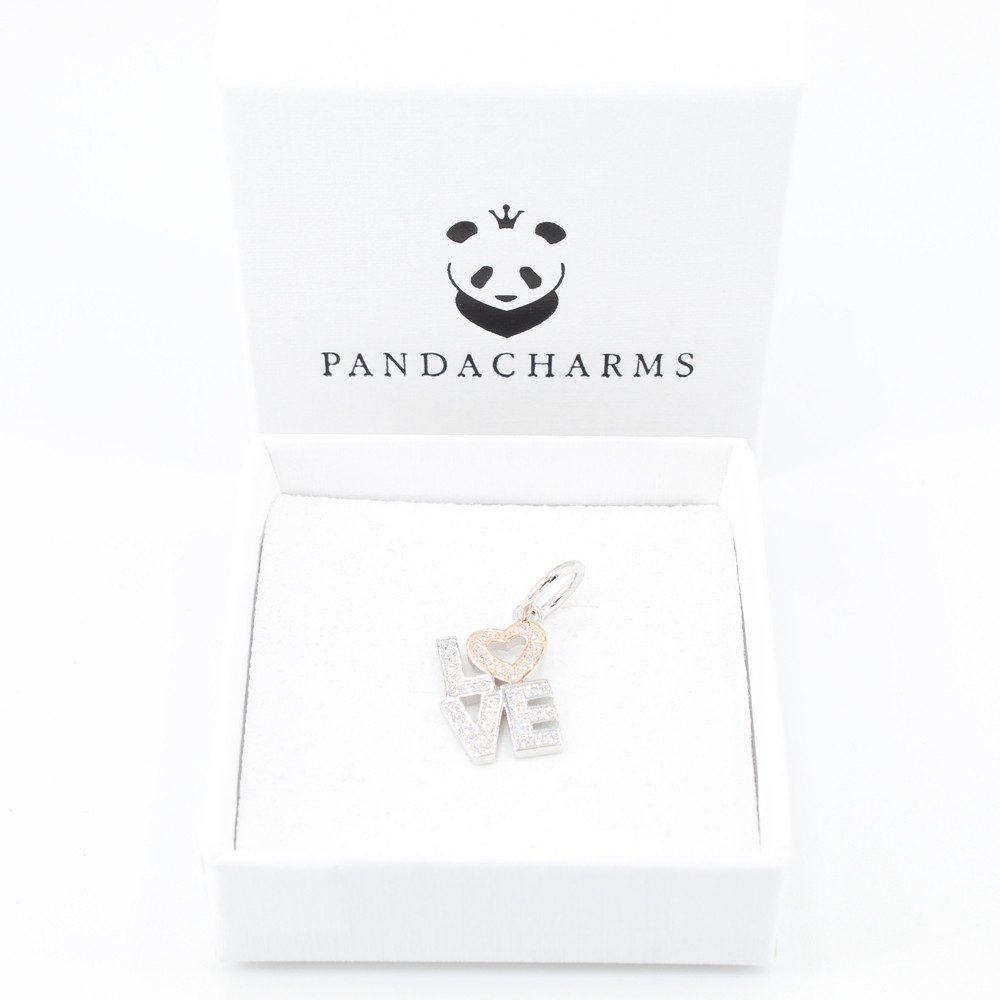 PANDACHARMS Bead LOVE Charm Anhänger für Charm Armband, 925er Sterling Silb günstig online kaufen