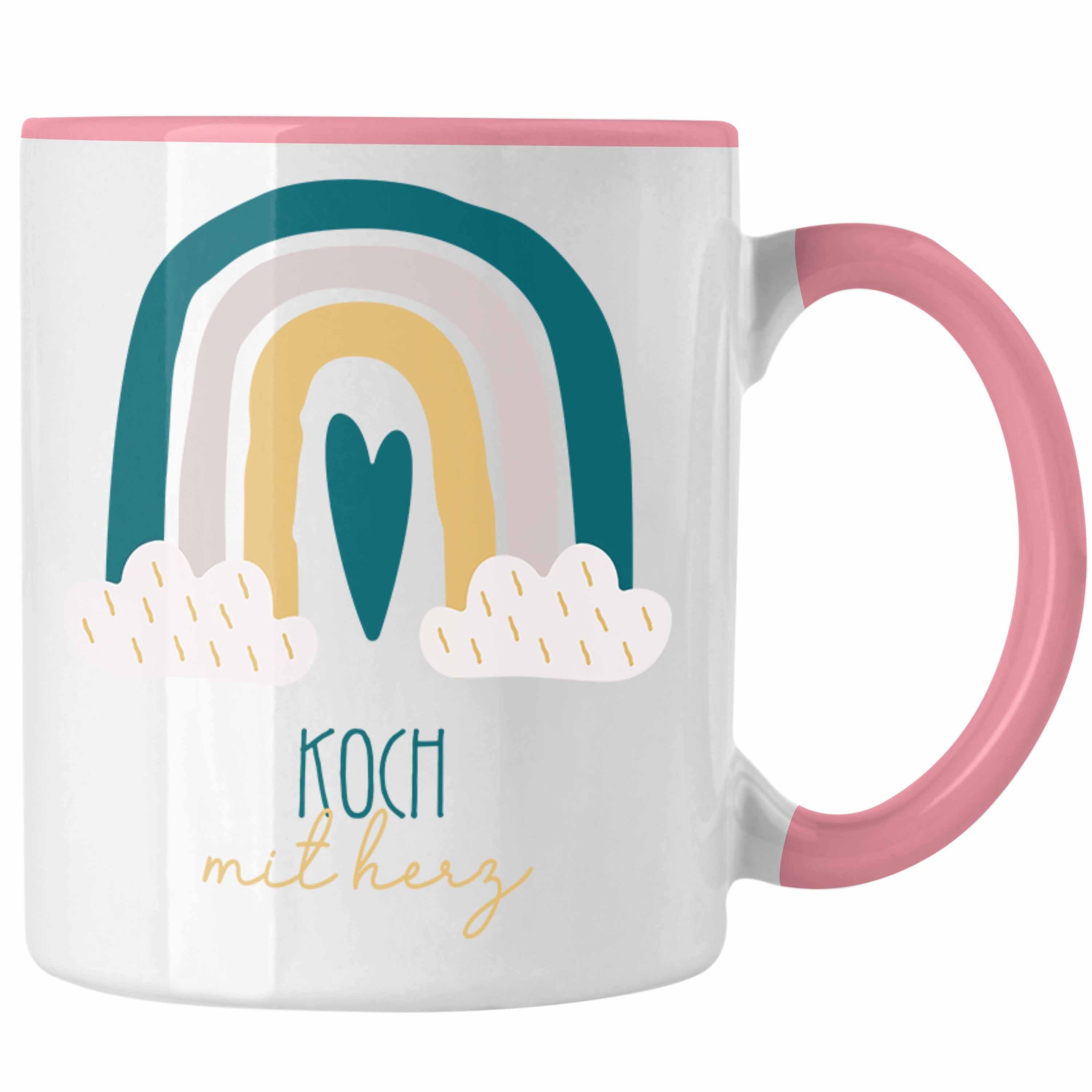 Trendation Tasse Koch Tasse Geschenk Danke Kaffeetassse Geschenkidee für Sternekoch mi Rosa