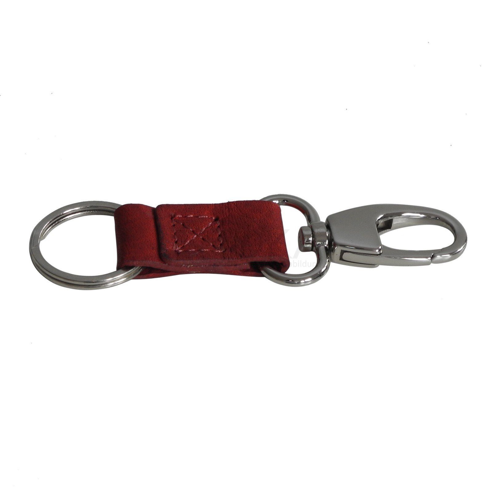 BRANCO Schlüsseltasche Branco - Leder Schlüsselkarabiner Schlüsselringe Auswahl Rot | Schlüsseltaschen