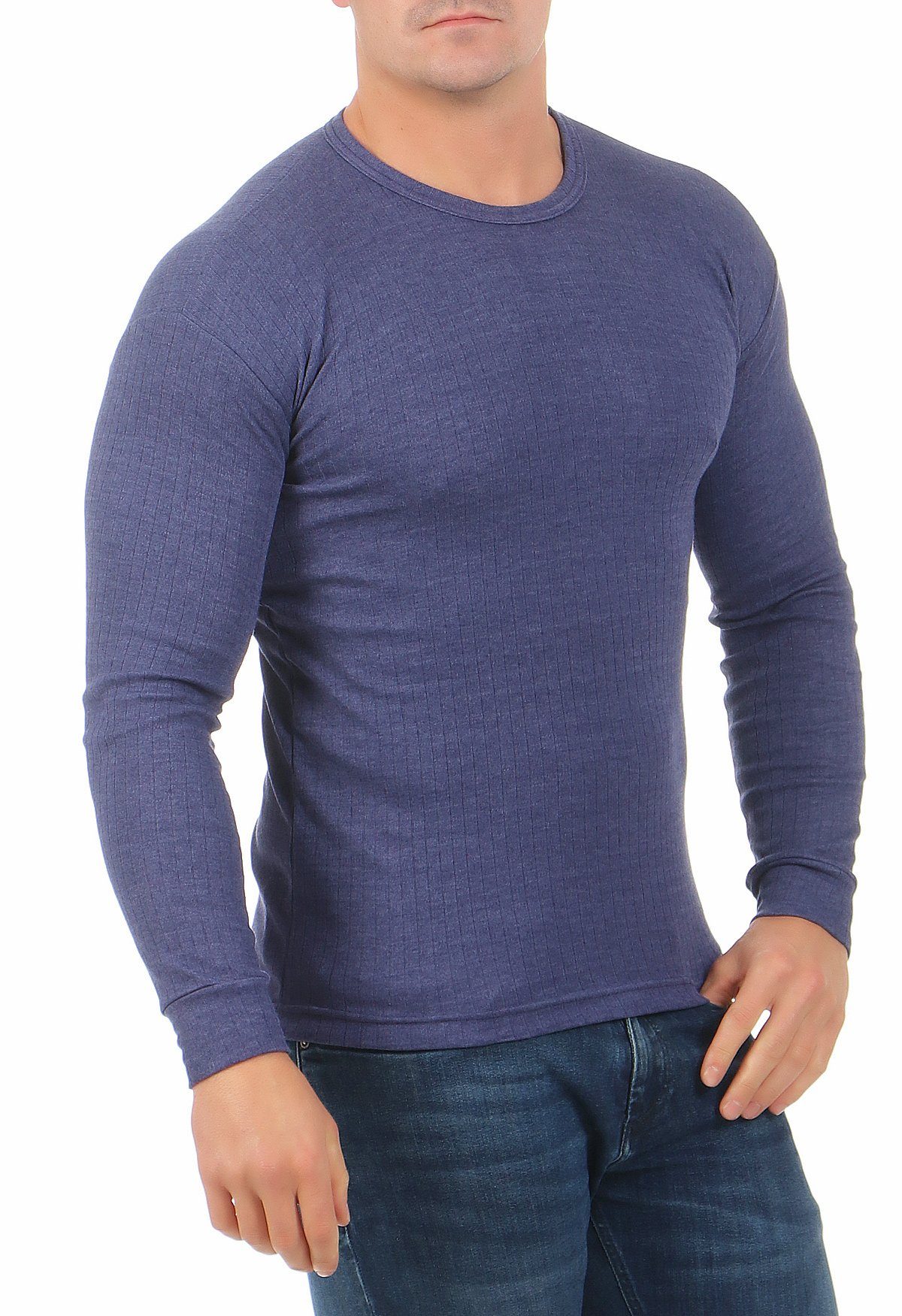 CLEO STYLE Thermounterhemd Herren Thermo Unterhemd CL 4035 Blau 8/XXL günstig online kaufen
