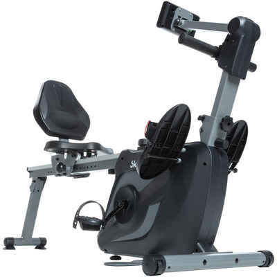 Skandika Rudergerät 3-in-1 Fitnessgerät Vinur (1-tlg), Liege-Ergometer, Kraftstation