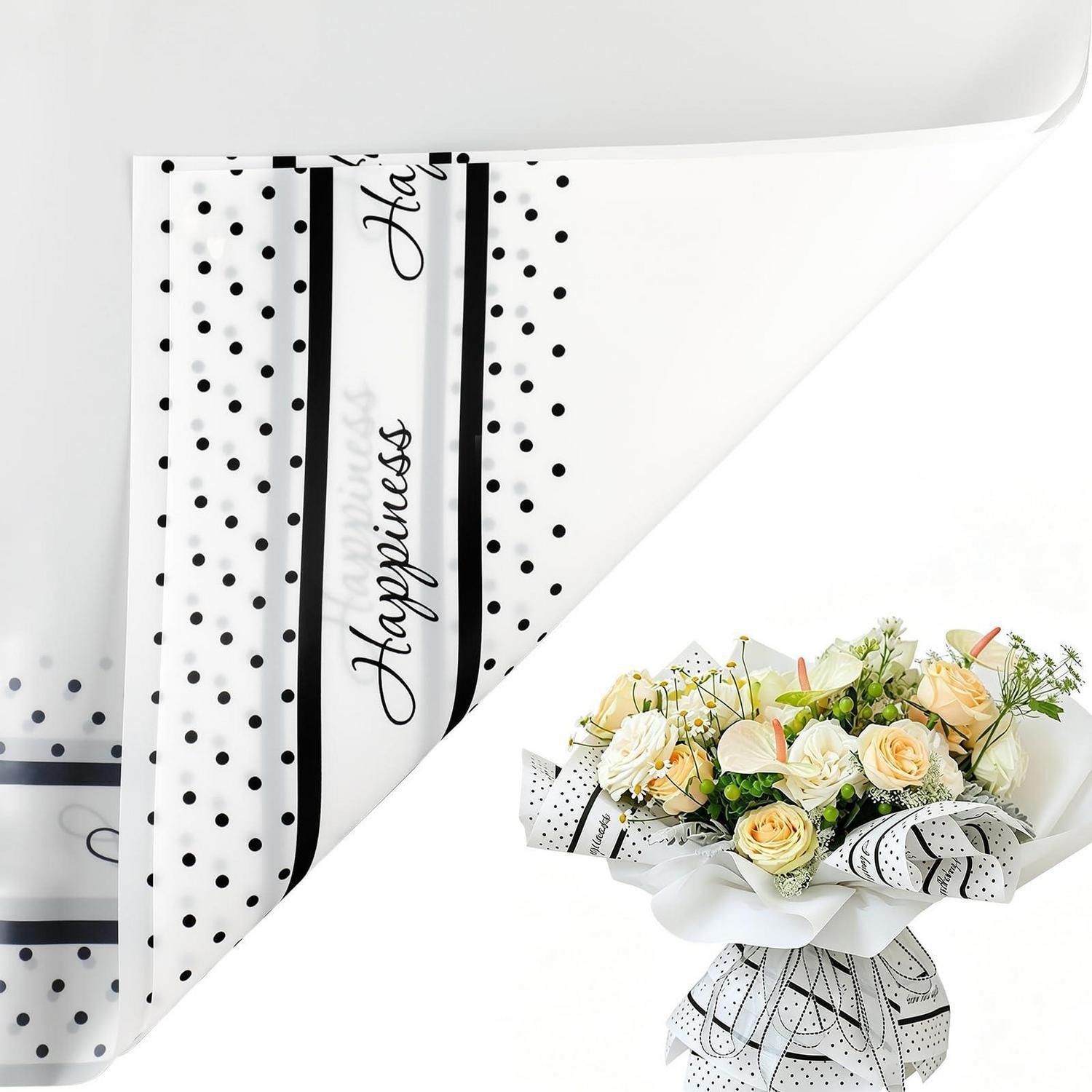 LuxusKollektion Geschenkpapier Blumenpapier 20 Blatt Wasserdicht, (20St)