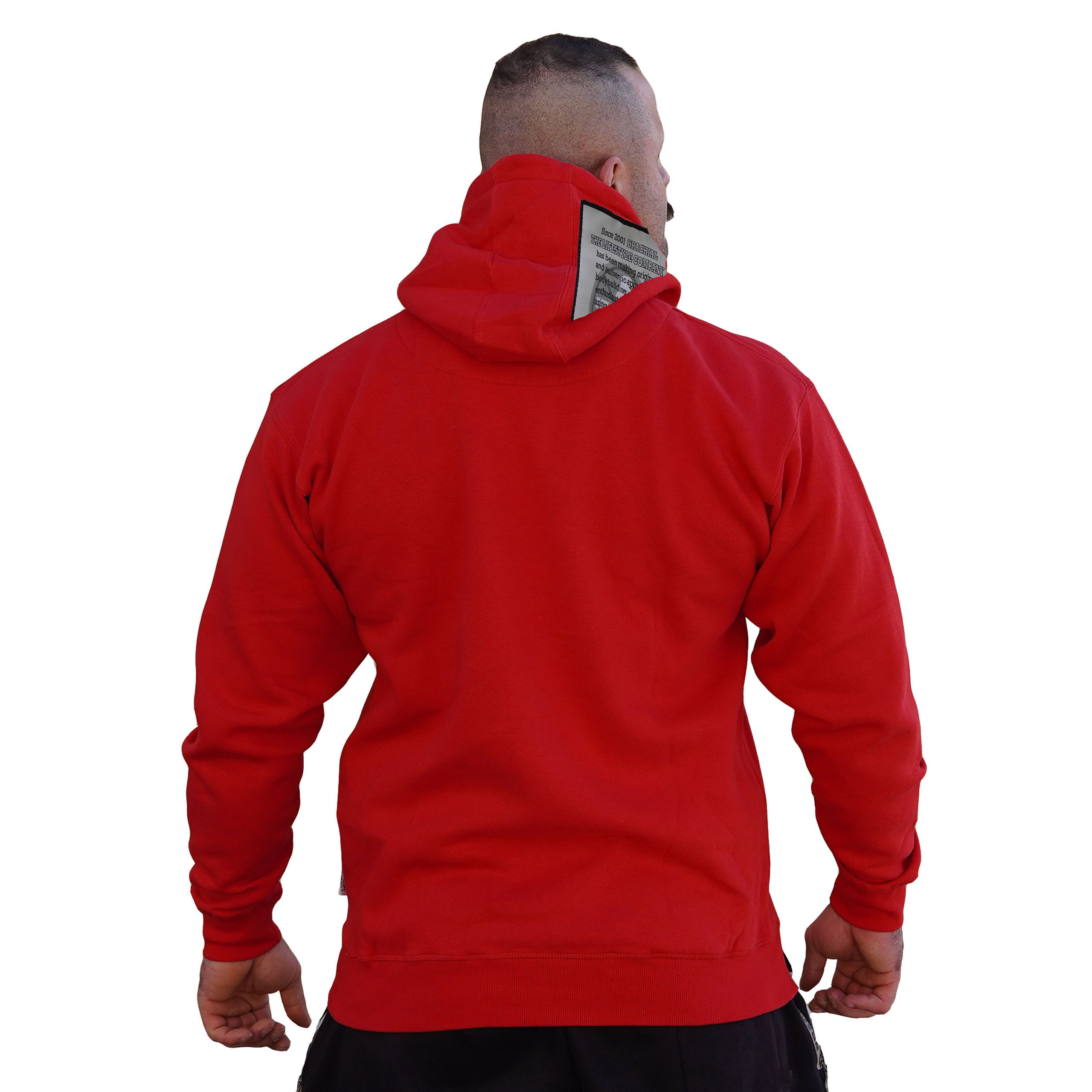 BRACHIAL THE LIFESTYLE COMPANY Kapuzensweatshirt Brachial Hoody "Gain" rot