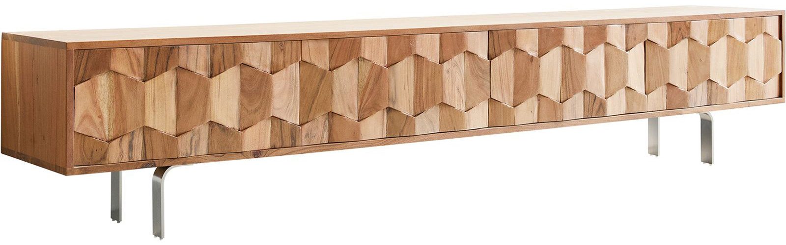DELIFE Lowboard Fevo, Fevo Akazie Natur günstig online kaufen